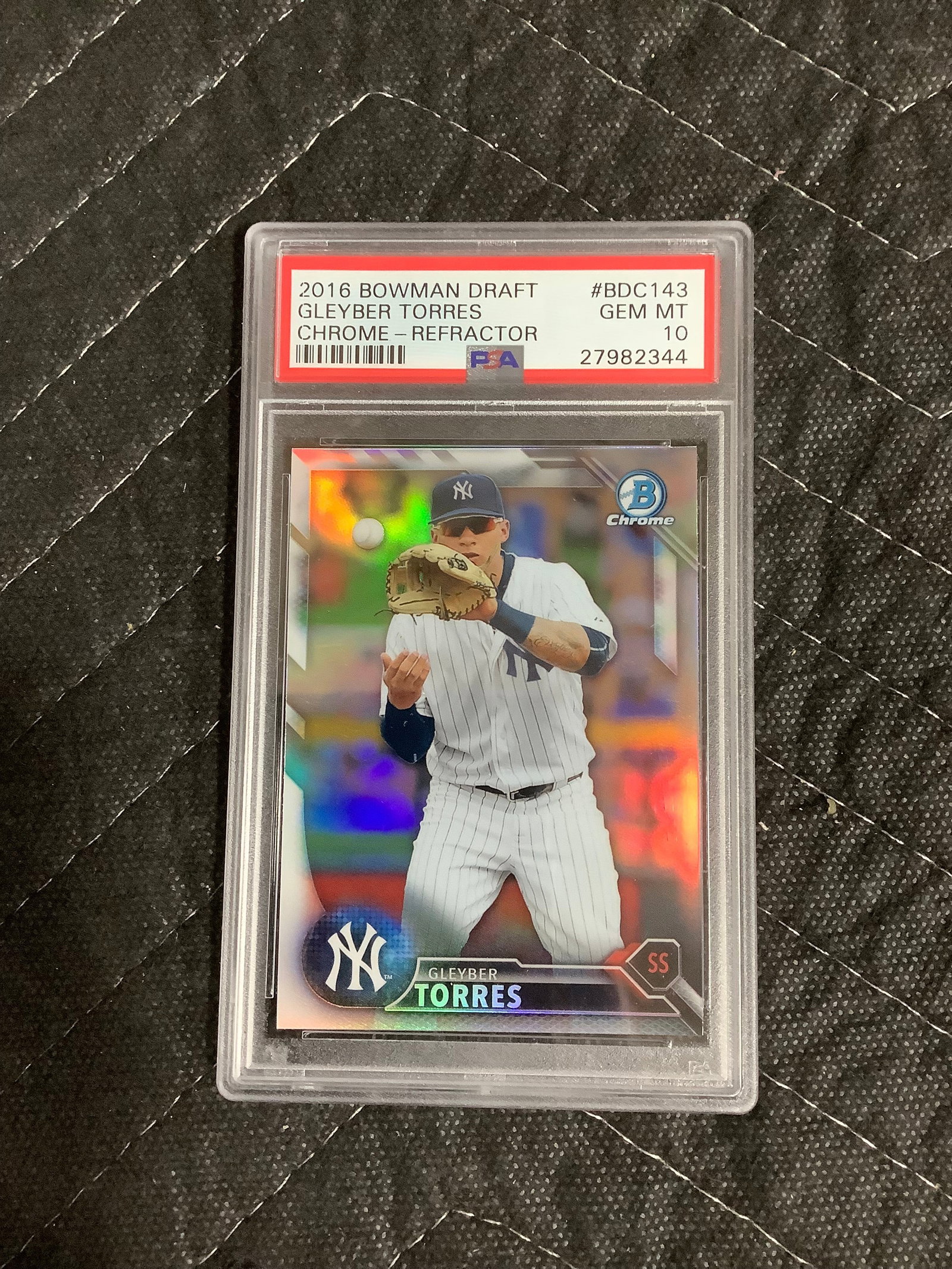 2016 Bowman draft Gleyber Torres graded card: 2016 Bowman draft Gleyber Torres graded card