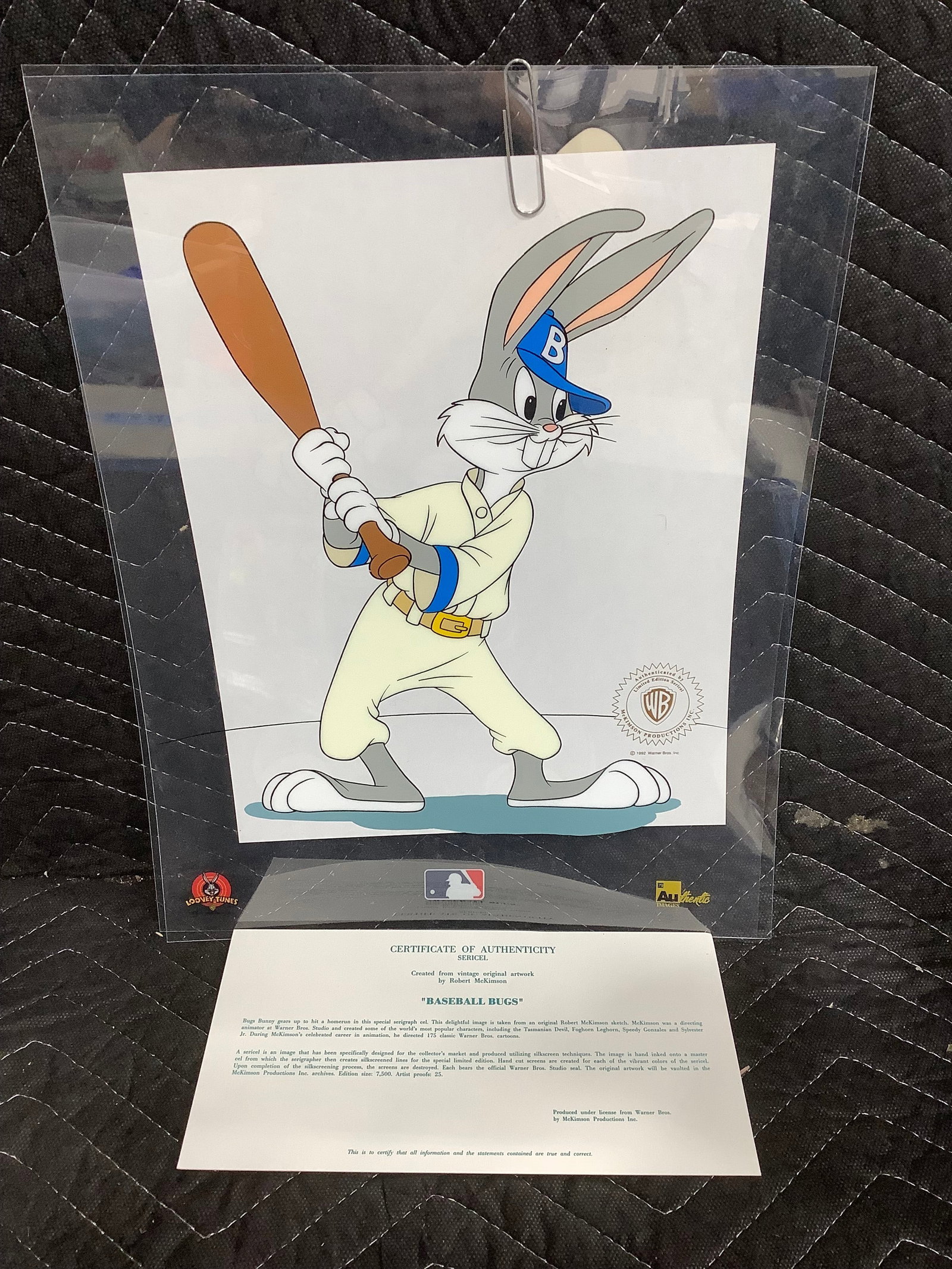 Baseball Bugs limited edition sericel(8.5inx10.5in) (1 of 1)