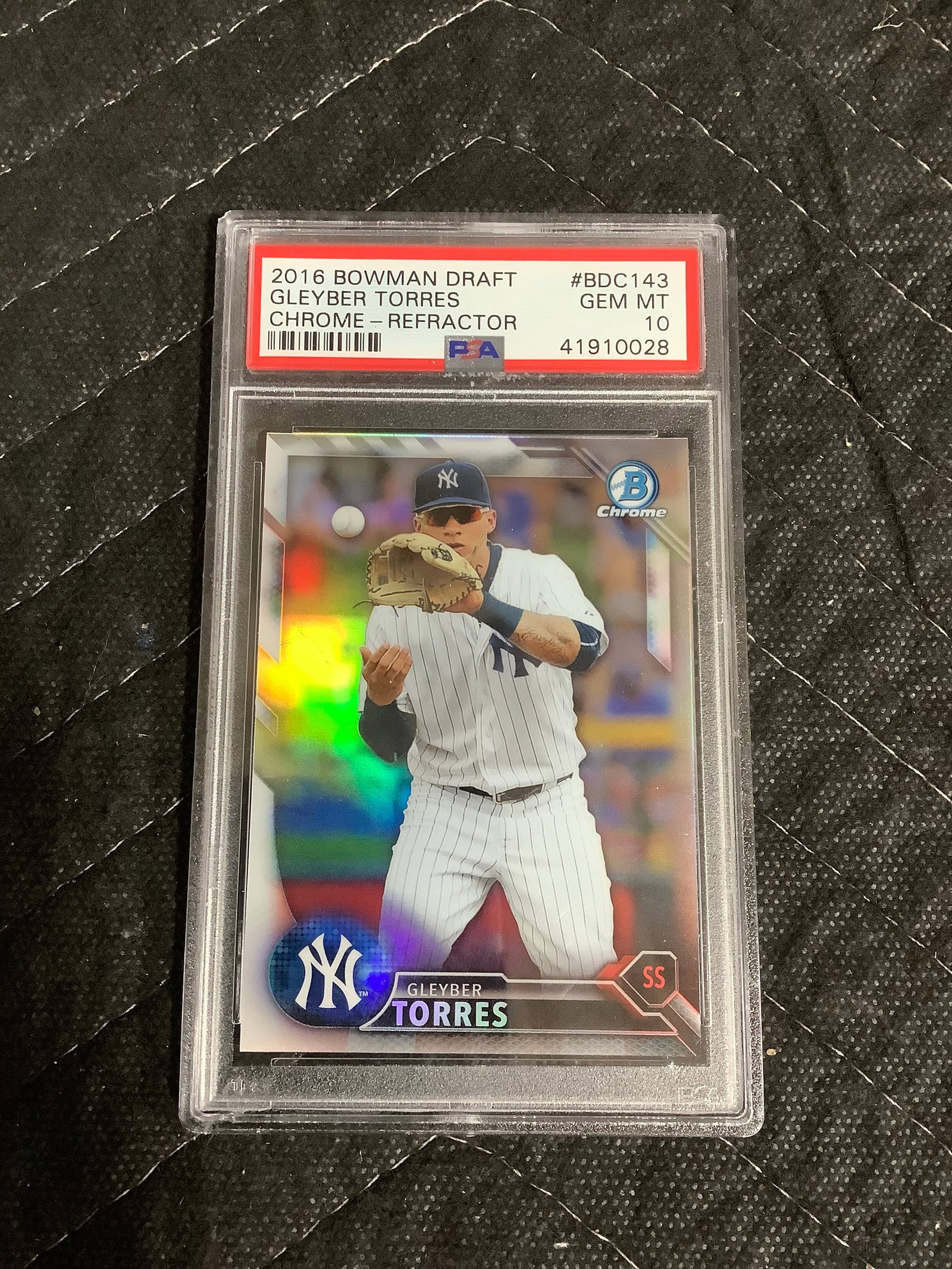 2016 Bowman draft Gleyber Torres graded card (1 of 1)