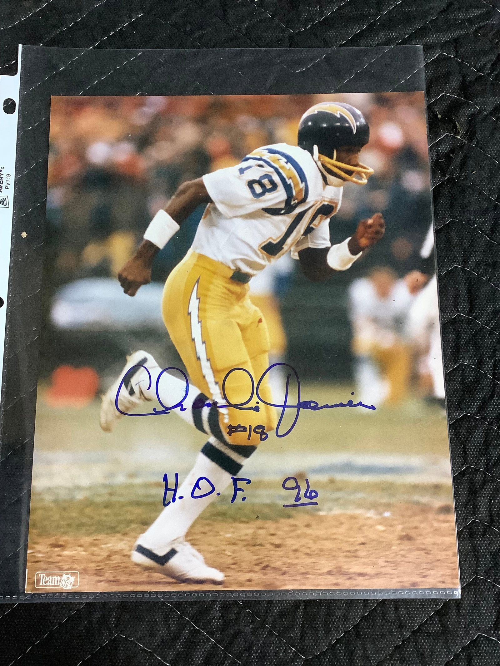 Charlie Joiner San Diego Chargers sisigned print(8inx10in): Charlie Joiner San Diego Chargers sisigned print(8inx10in)