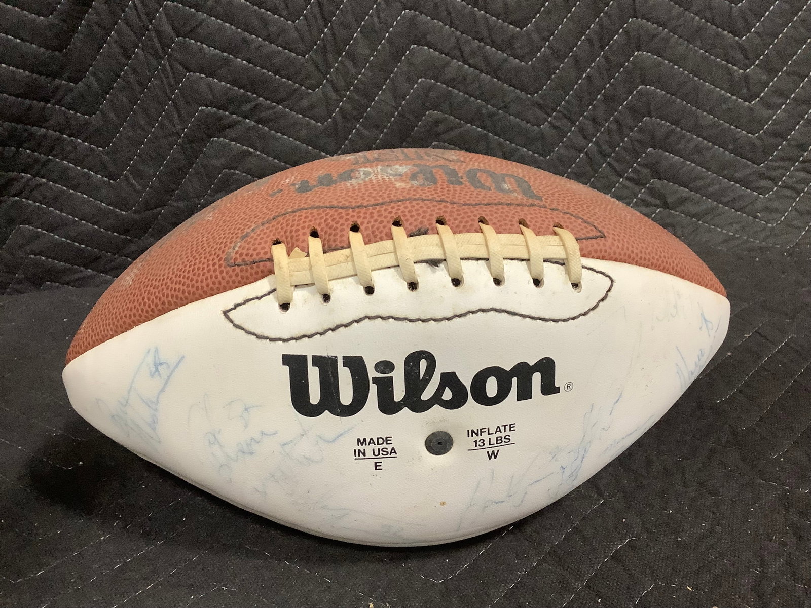 Wilson Football with Various Signatures: Wilson Football with Various Signatures