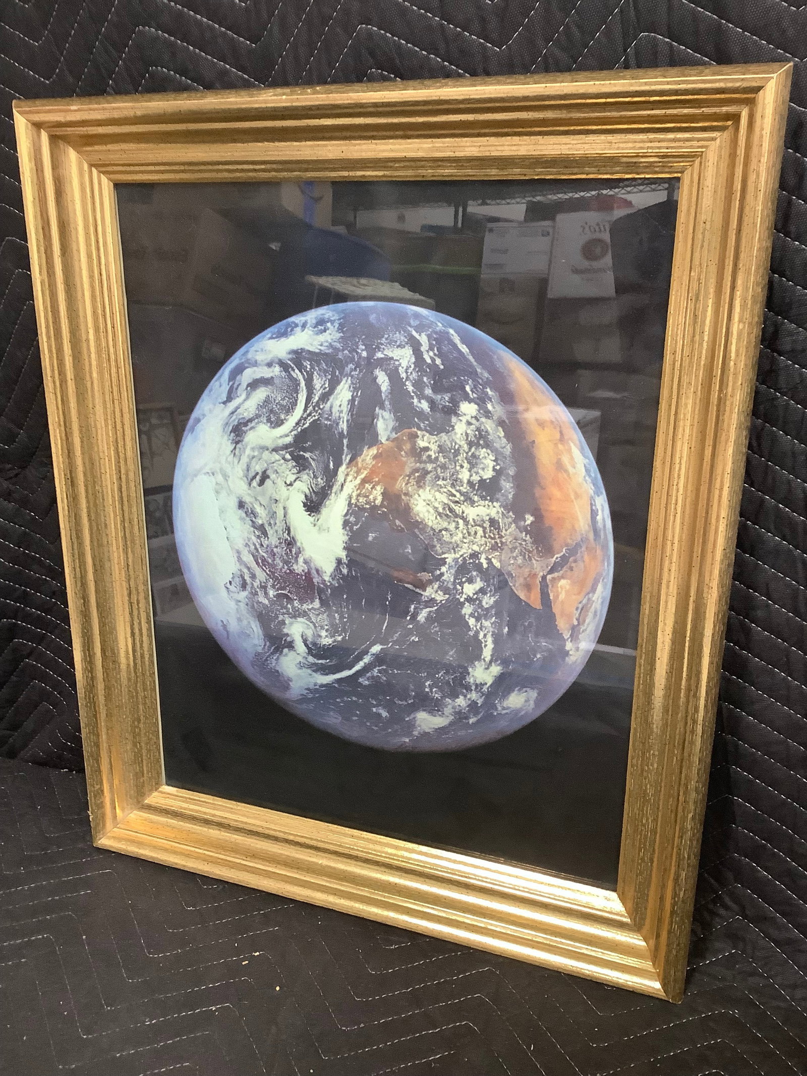 Framed Globe Photoghraphic Print (20inx23.5in): Framed Globe Photoghraphic Print (20inx23.5in)