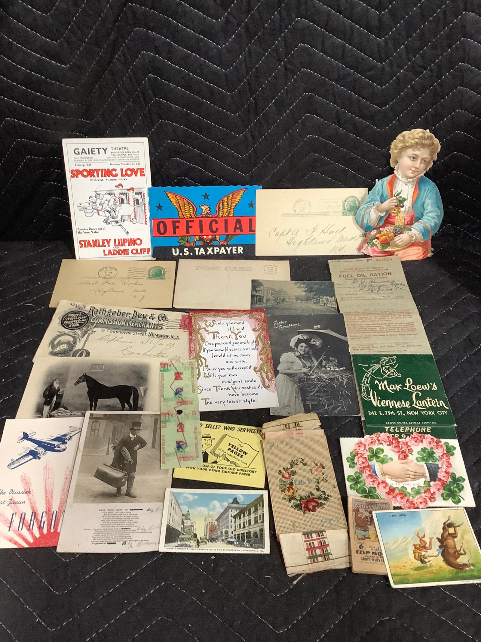 Lot of Antique Postcards, Advertising, Die Cuts, etc (1 of 1)