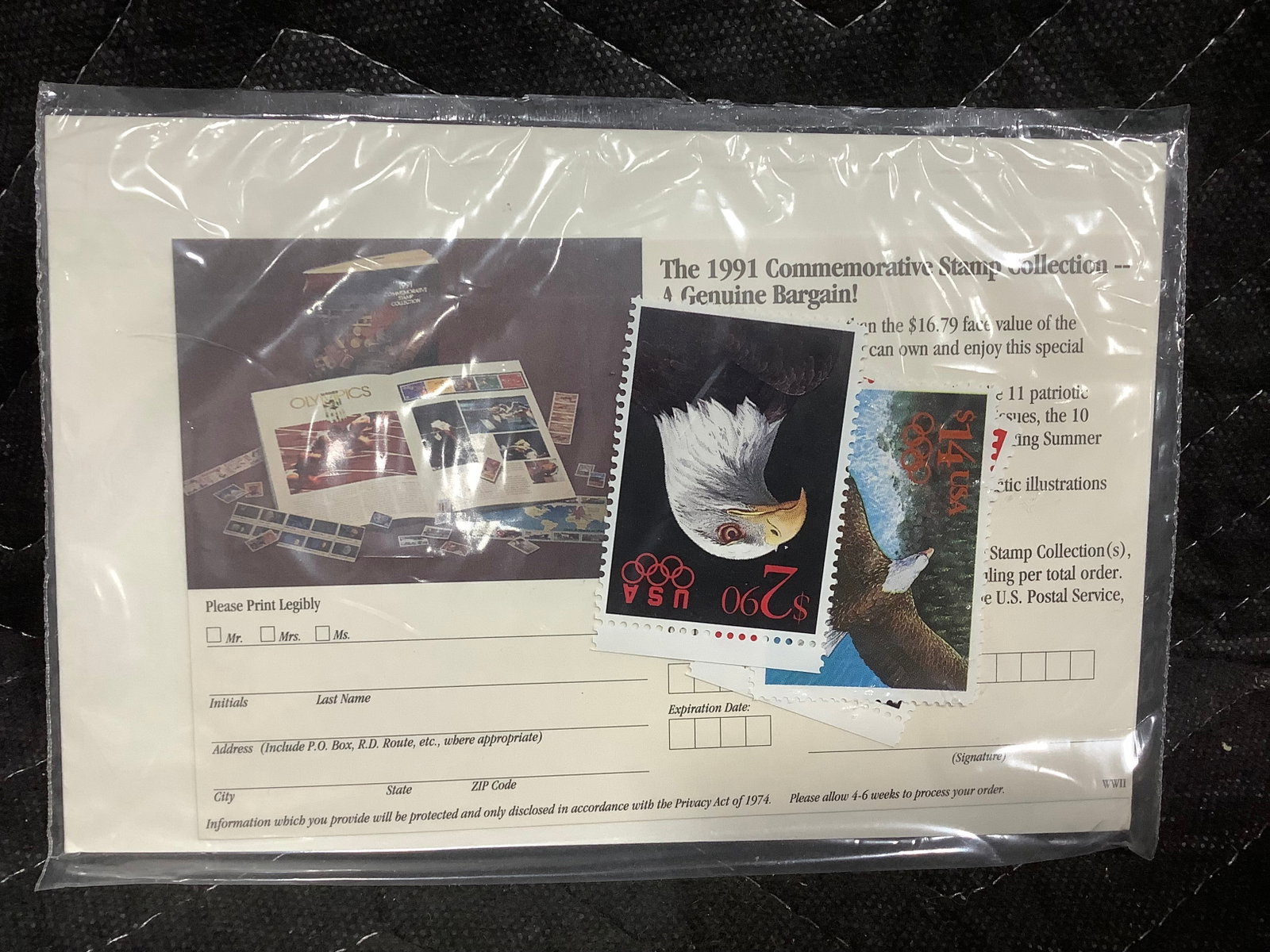1991 USPS US Mint Stamp Packet C Sealed (26.85 Face) (1 of 1)