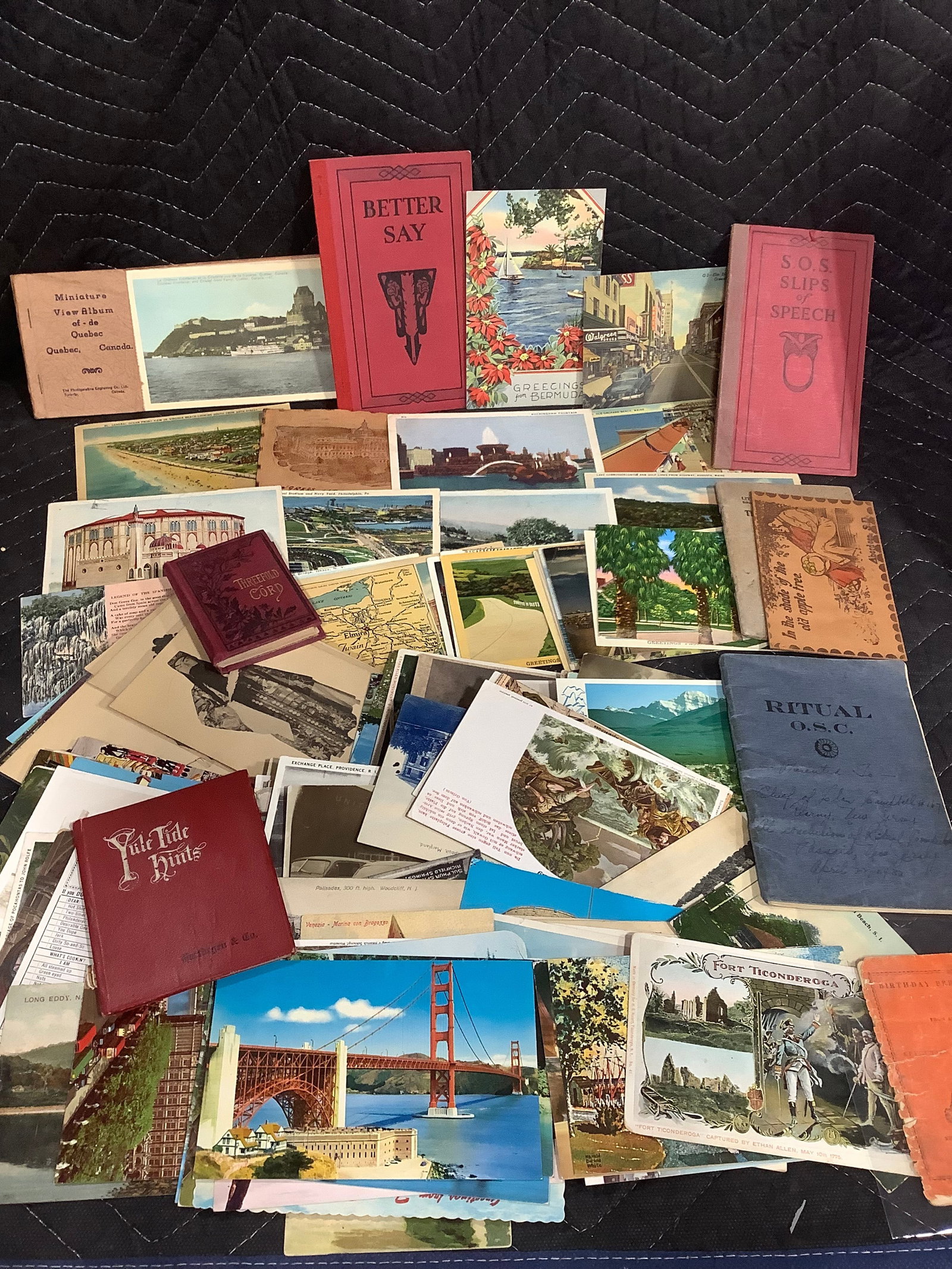 Large Lot Mixed Ephemera;Postcards, Religious, Mini Books, etc (1 of 1)