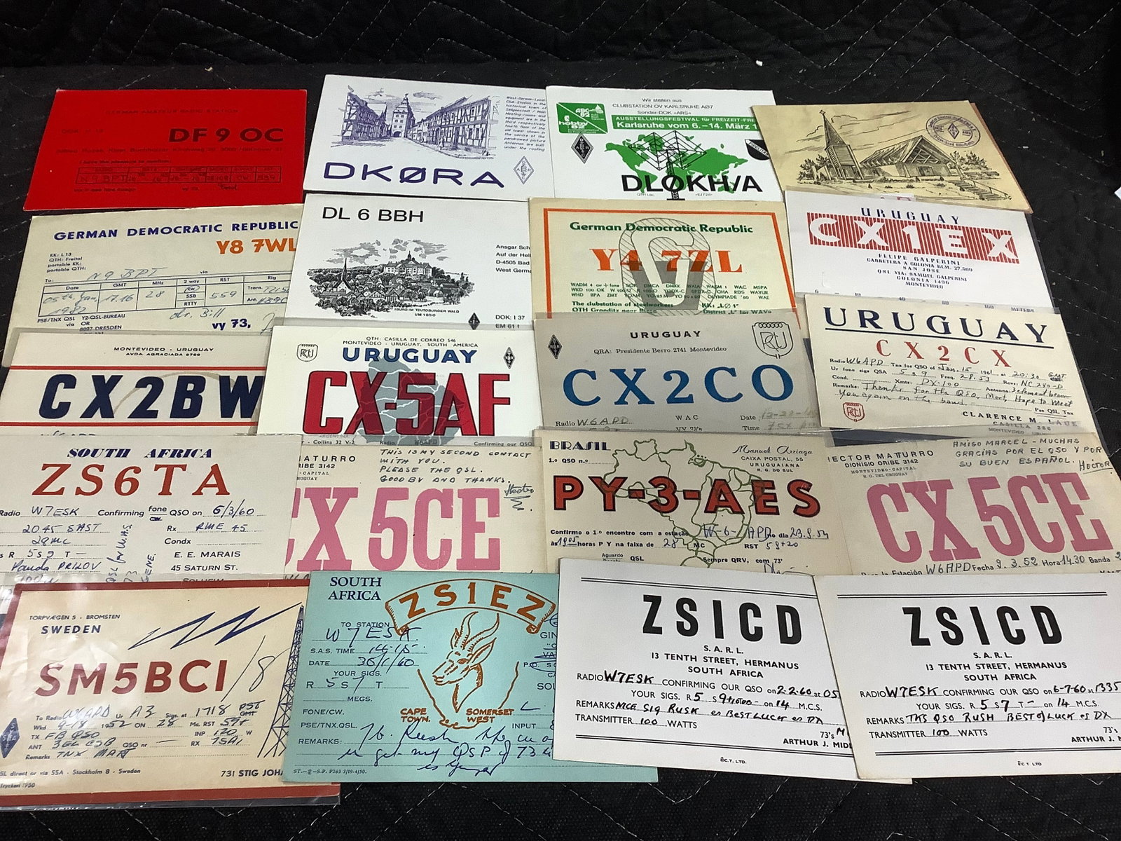 20 Vintage Ham Radio QSL Cards (1 of 1)