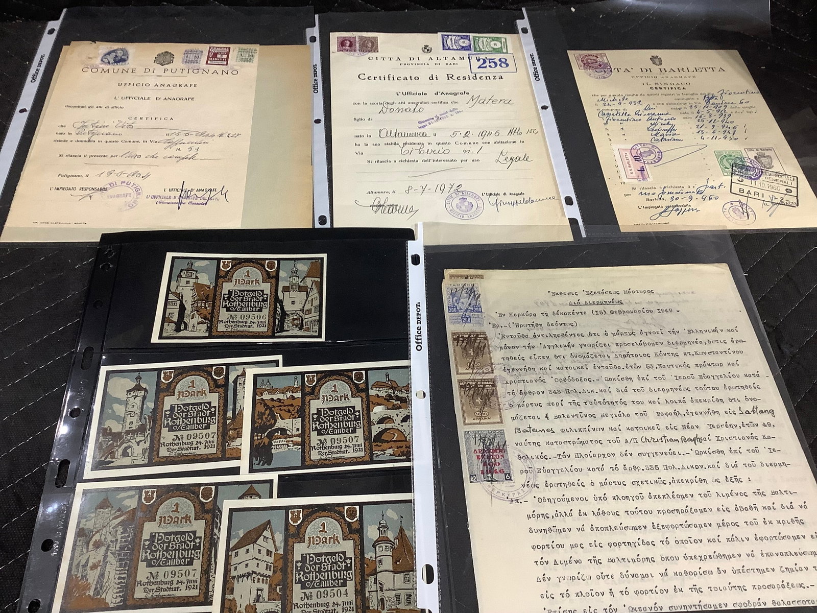 Mixed Lot of Antique Foreign Ephemera (1 of 1)