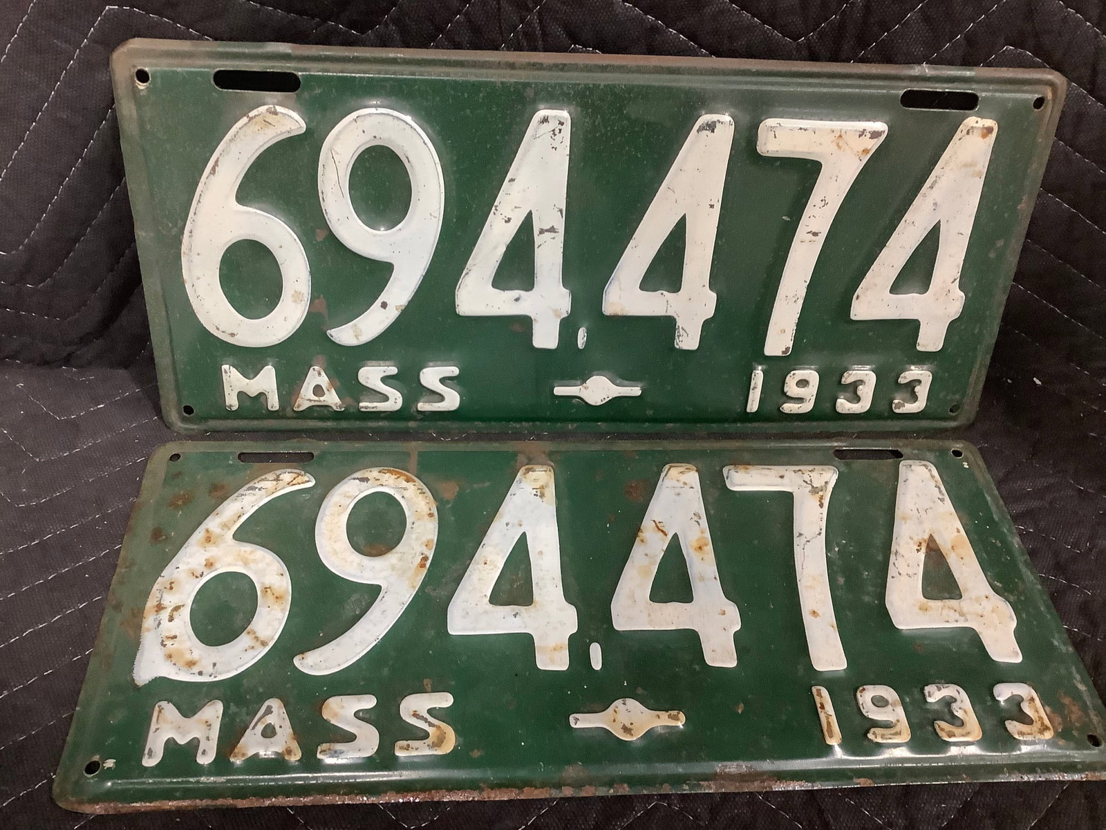Vintage Massachusetts License Plates: Vintage Massachusetts License Plates