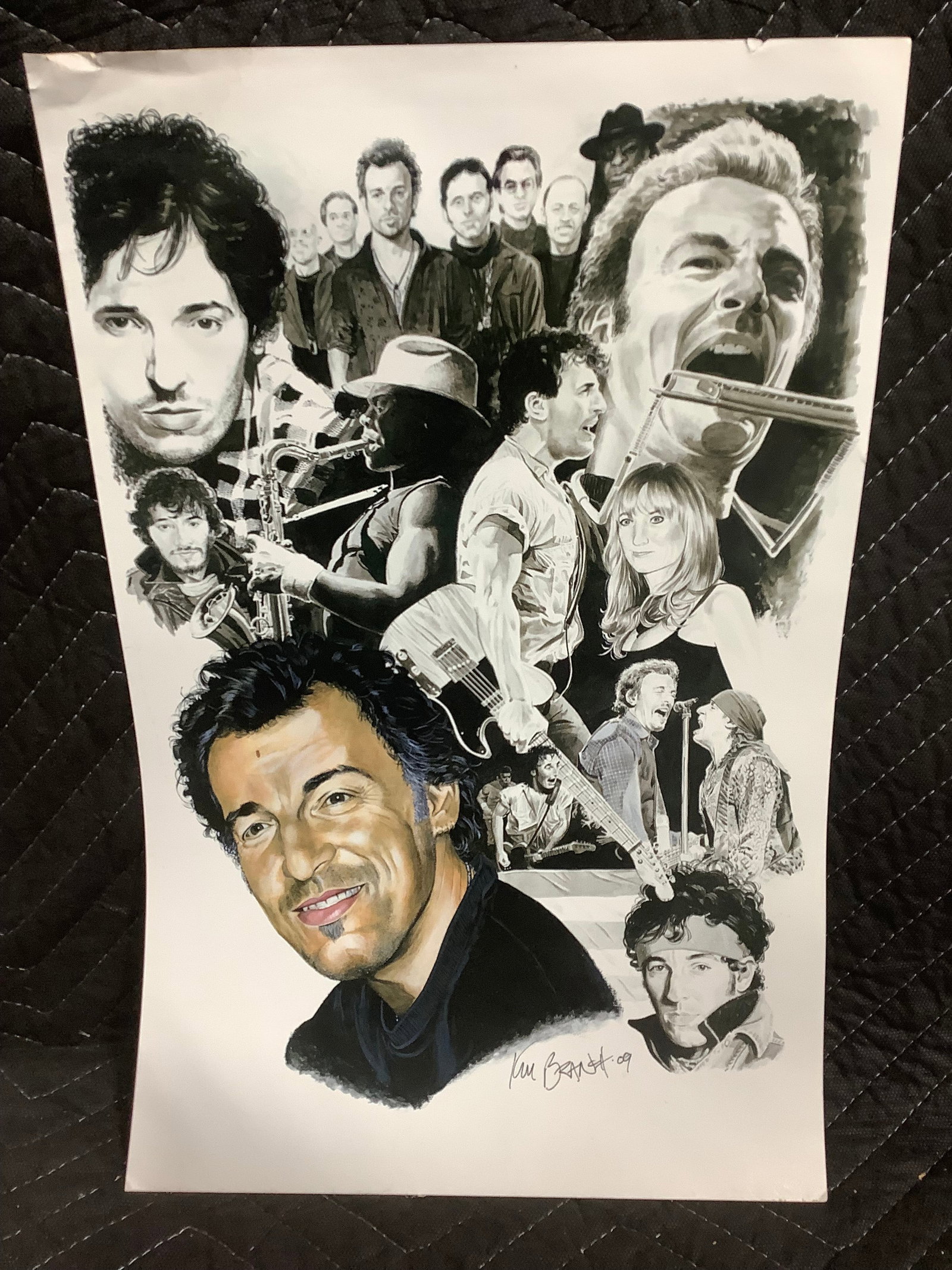 Bruce Springsteen Art Print Signed Ken Branch (11inx17in) (1 of 1)
