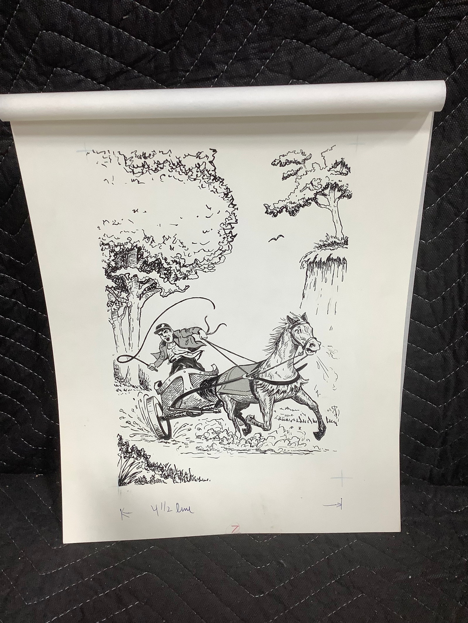 Vintage Pen and Ink Illustration (11inx14in): Vintage Pen and Ink Illustration (11inx14in)