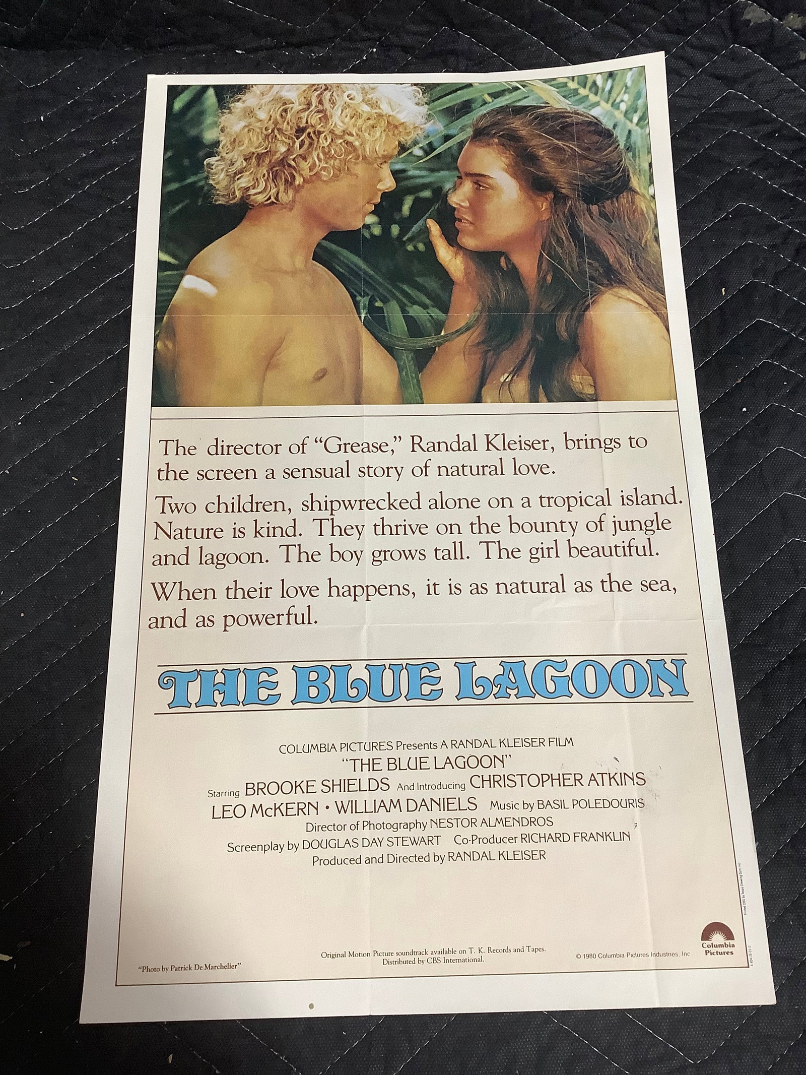 The Blue Lagoon vintage poster`(12inx20in): The Blue Lagoon vintage poster`(12inx20in)