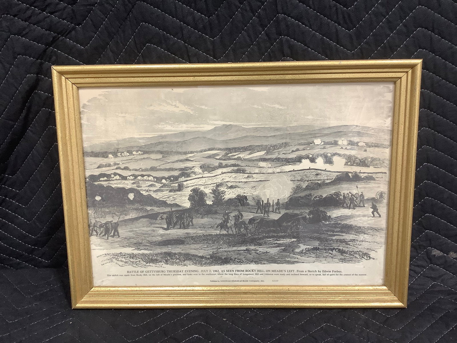 Battle of Gettysburg 1863 framed print(12.5inx17.5in): Battle of Gettysburg 1863 framed print(12.5inx17.5in)