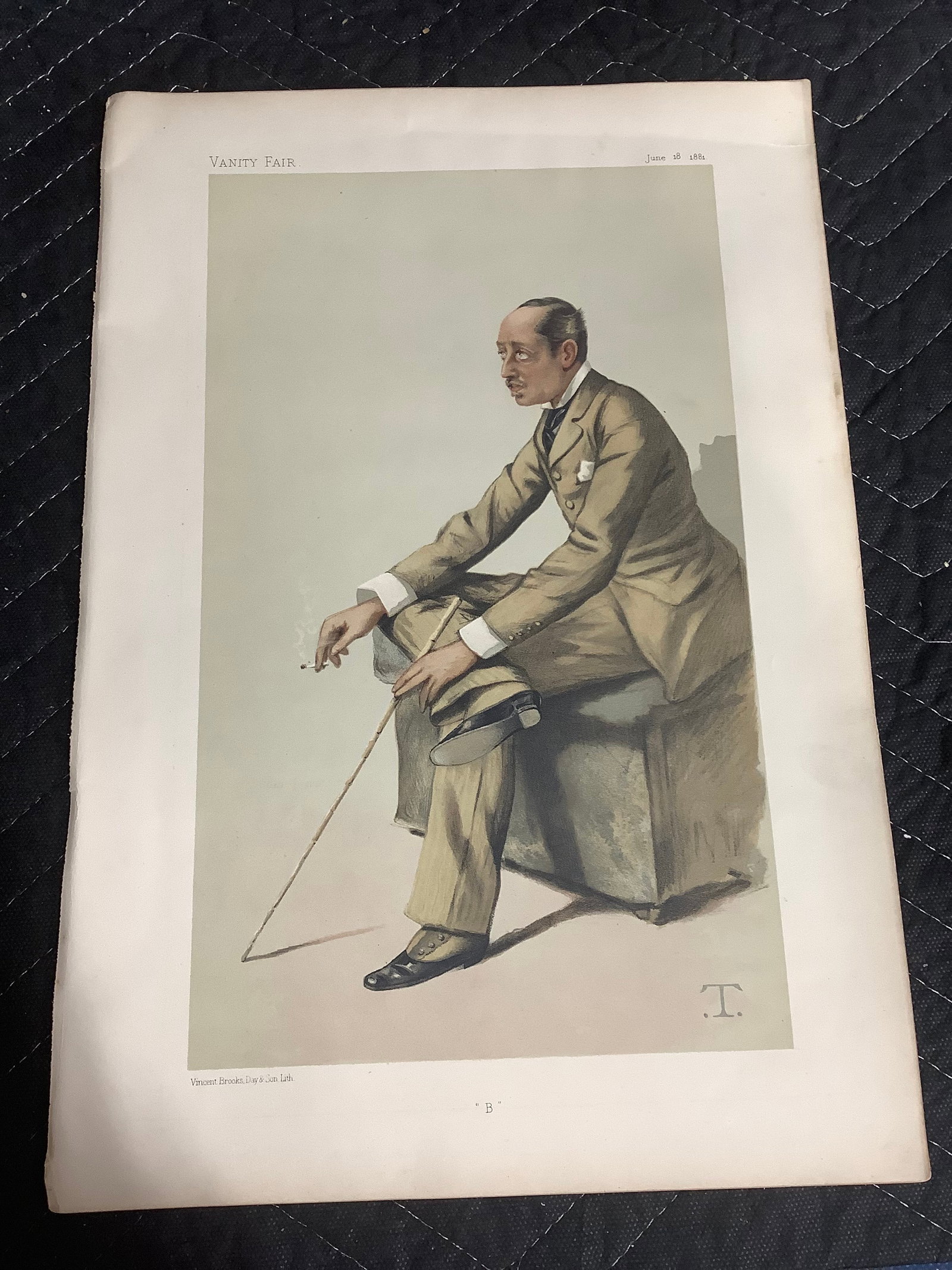 Vanity Fair magazine George Charles Spencer Churchill print(10.5inx15in) (1 of 1)