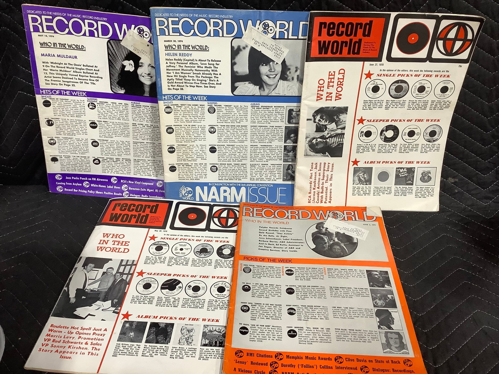 Vintage record world magazines (1 of 1)