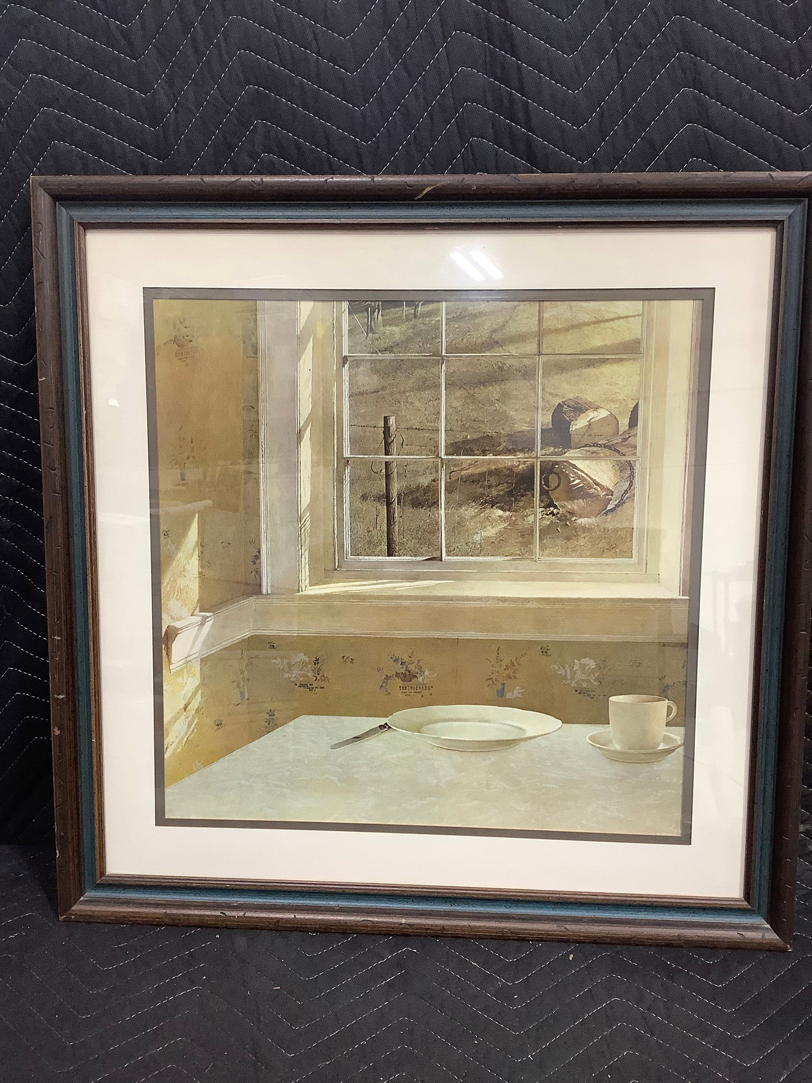 Framed still artwork(24.5inx24.5in): Framed still artwork(24.5inx24.5in)