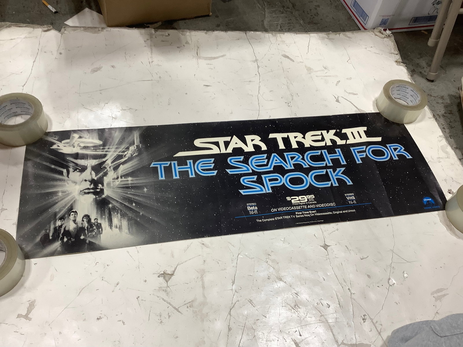 Star Trek III The Search for Spock poster(12inx36in)