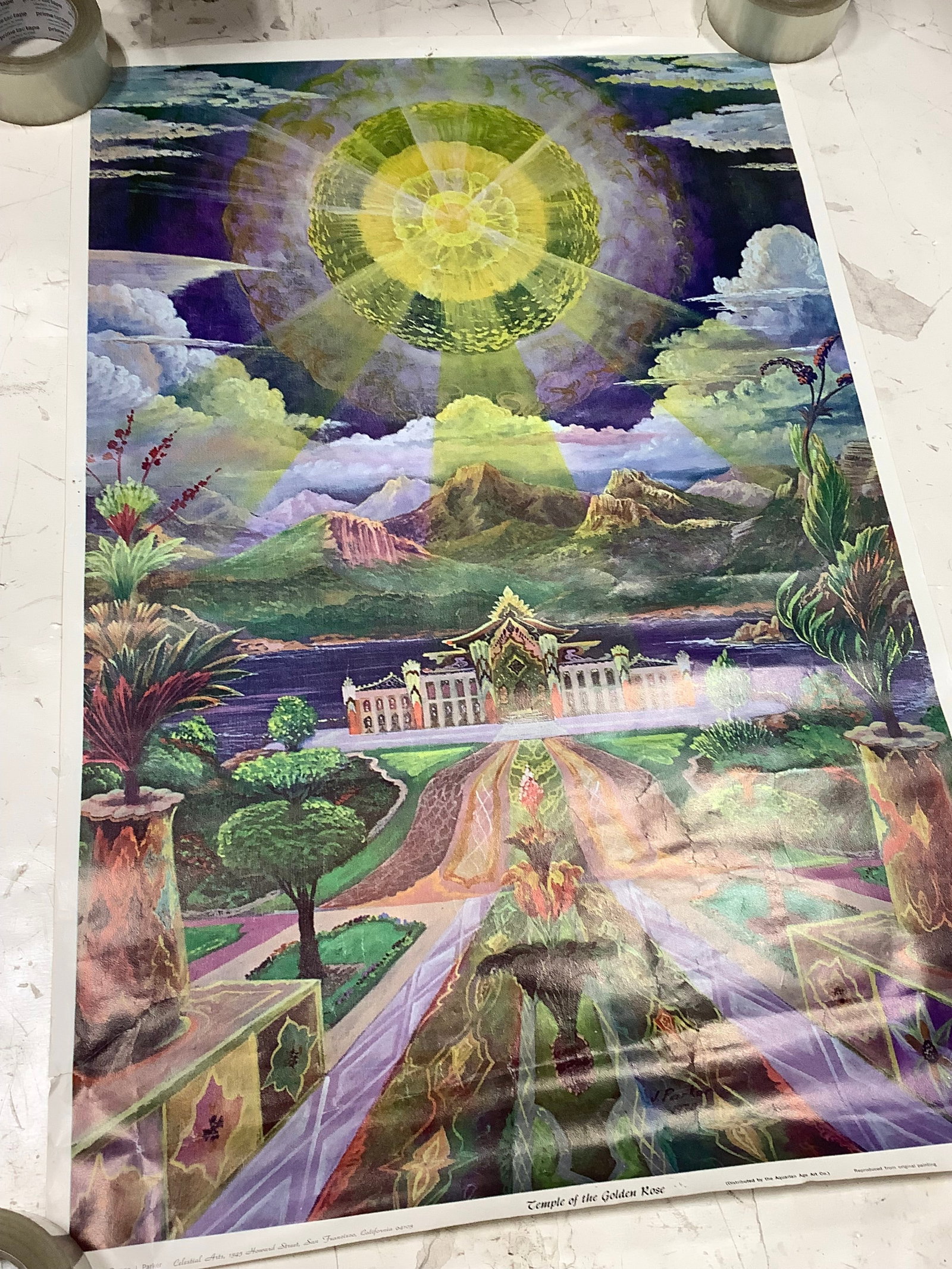 Temple of the Golden Rose art print by Joseph Parker(23inx35in) (1 of 1)