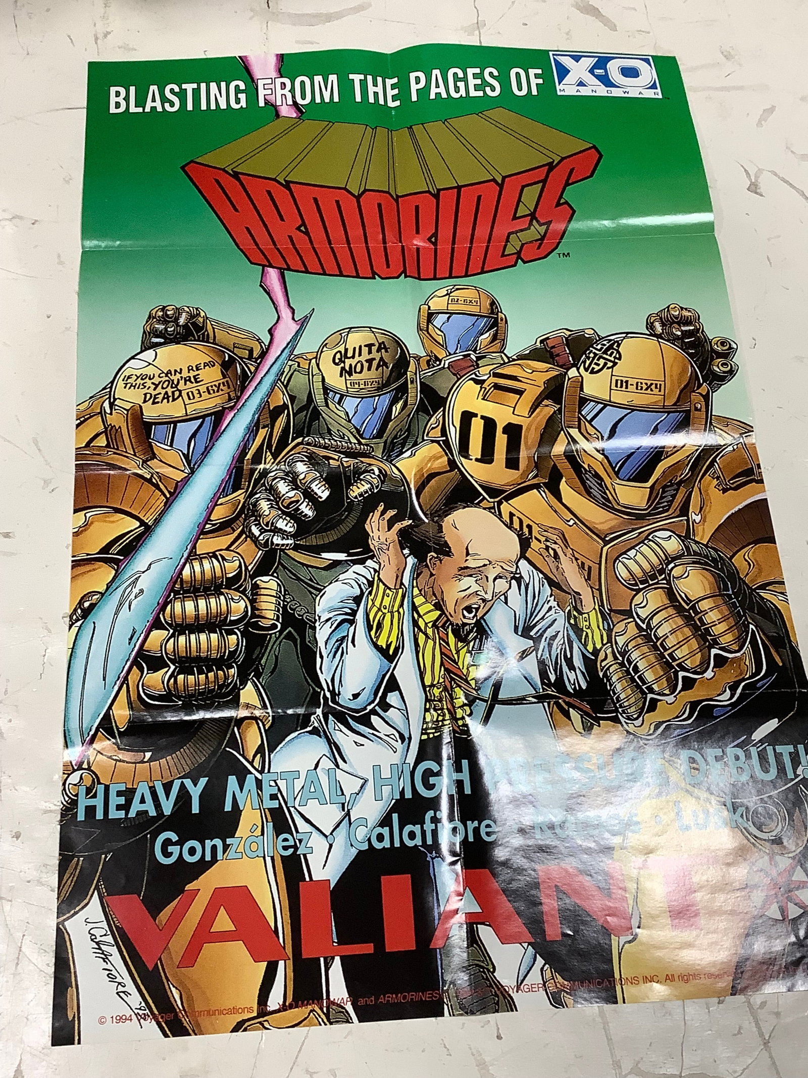 Armorines valiant poster(18inx27.5in): Armorines valiant poster(18inx27.5in)