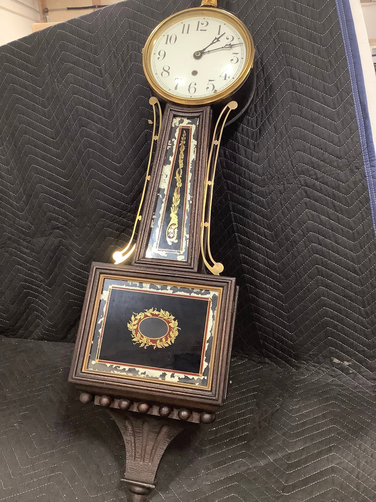 Vintage american banjo wall clock(42in long) (1 of 1)