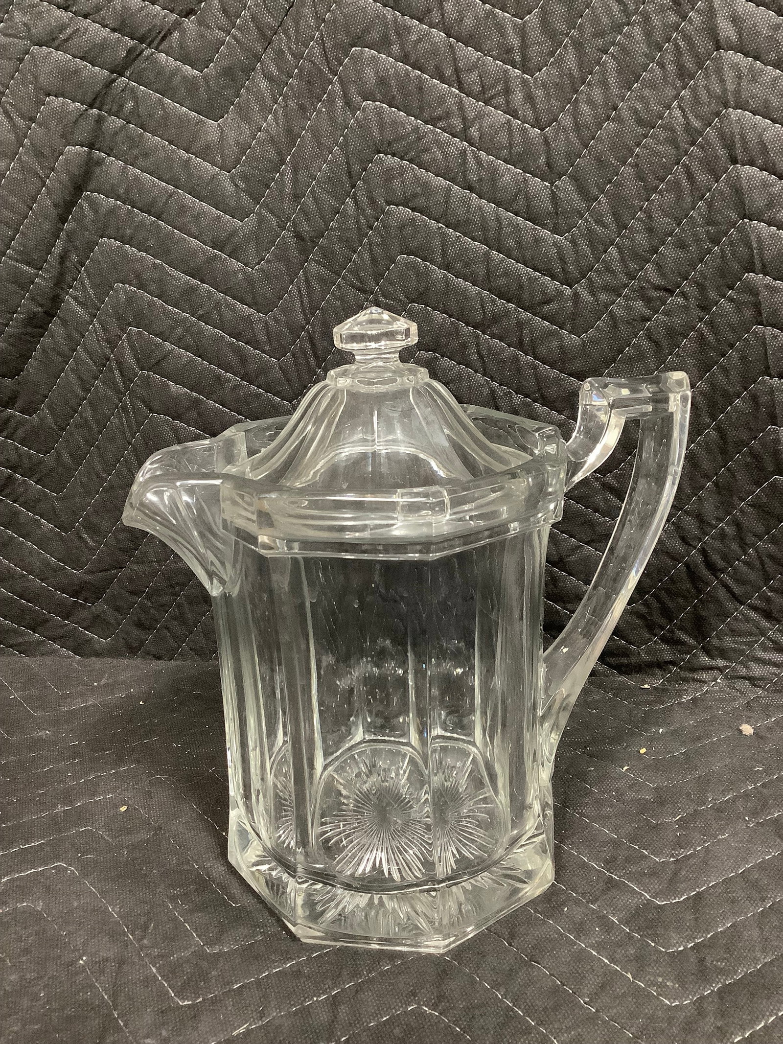 Vintage glass pitcher(9in tall) (1 of 1)