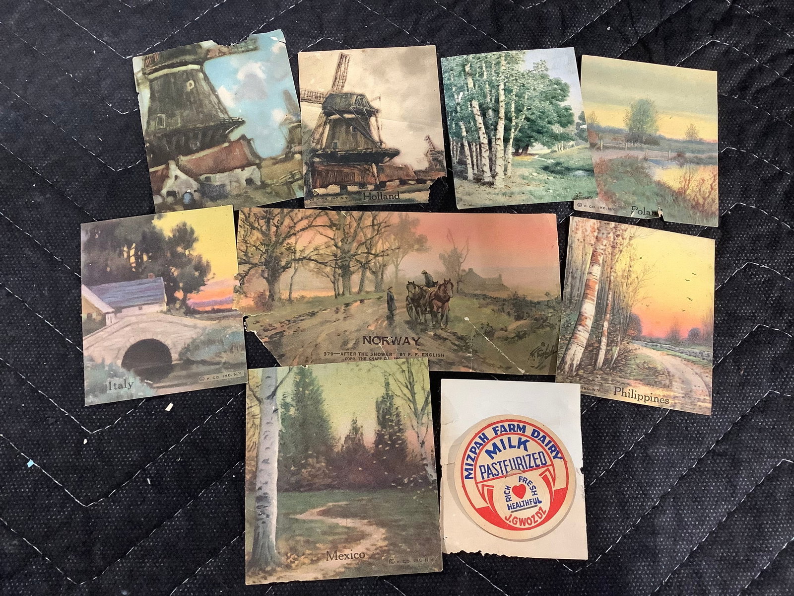 Vintage scenic country cards: Vintage scenic country cards