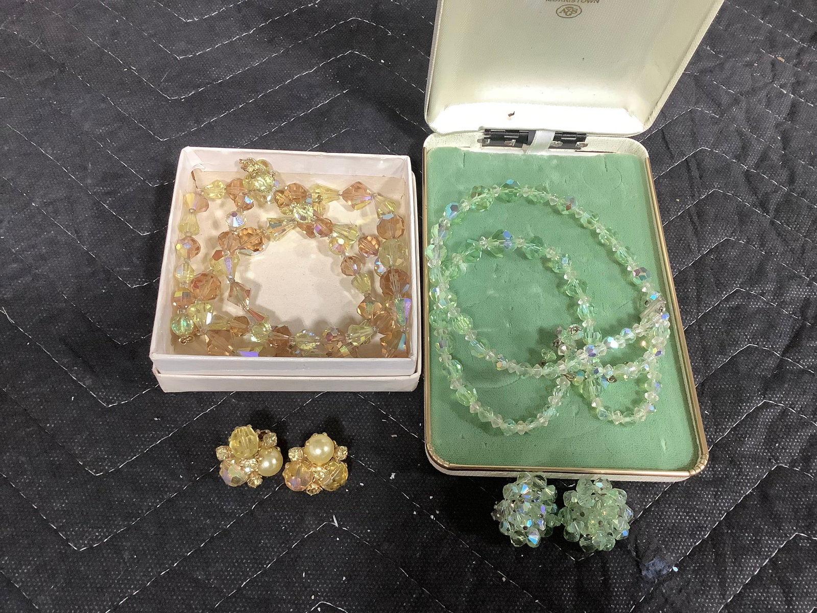 Vintage beaded necklace/earrings sets (1 of 1)