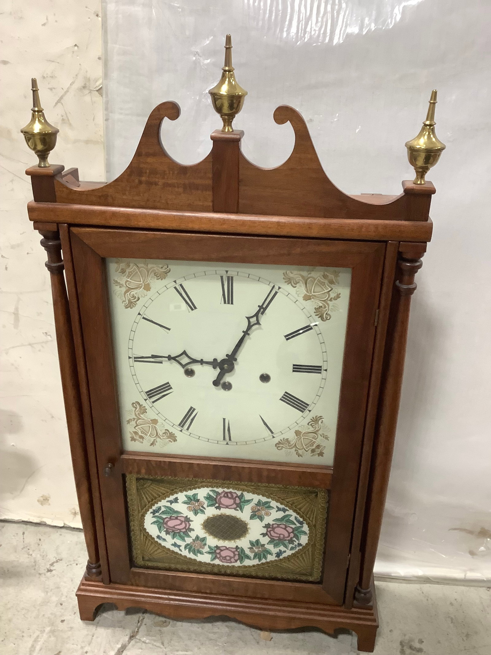Mason & Sullivan West German Pillar & Scroll Clock (32inx17inx5.5in) (1 of 1)