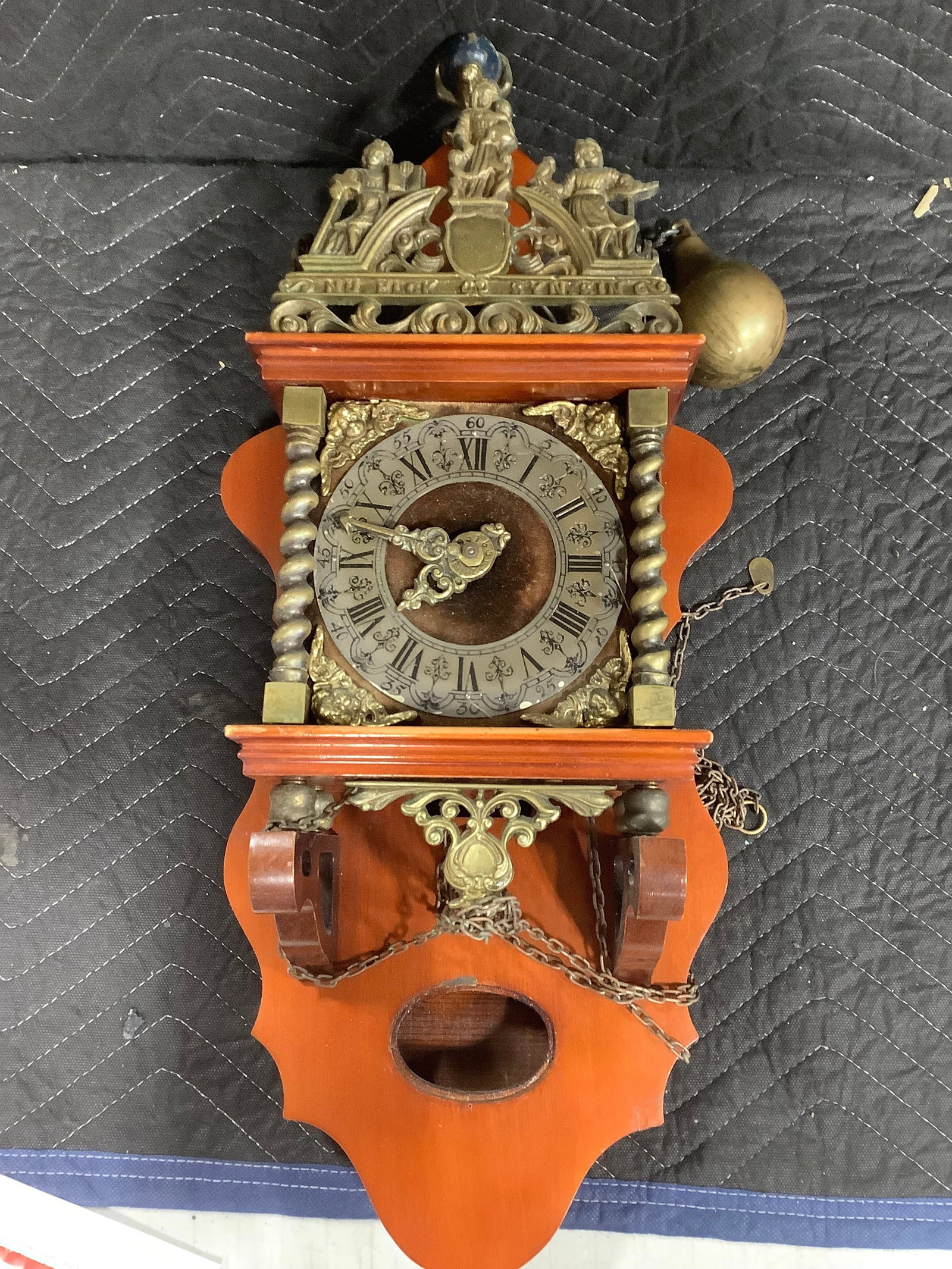 Vintage Dutch Wall Clock (23in Long) (1 of 1)