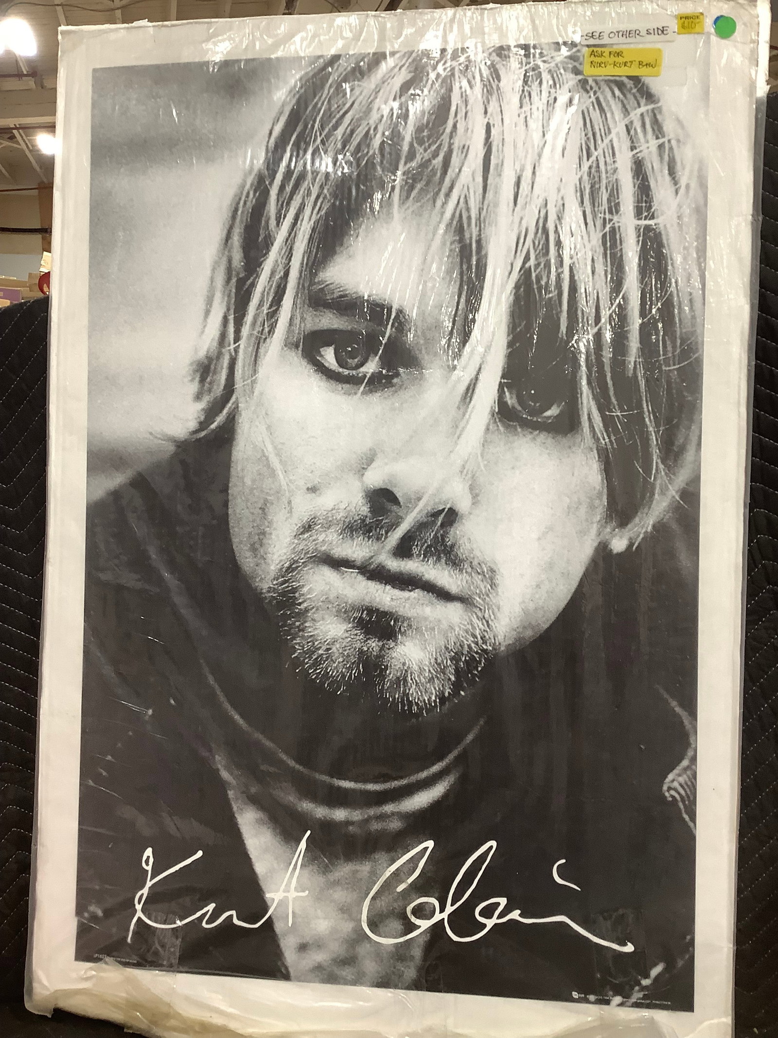 Kurt Cobain Black and White Photographic Poster (24inx36in) (1 of 1)