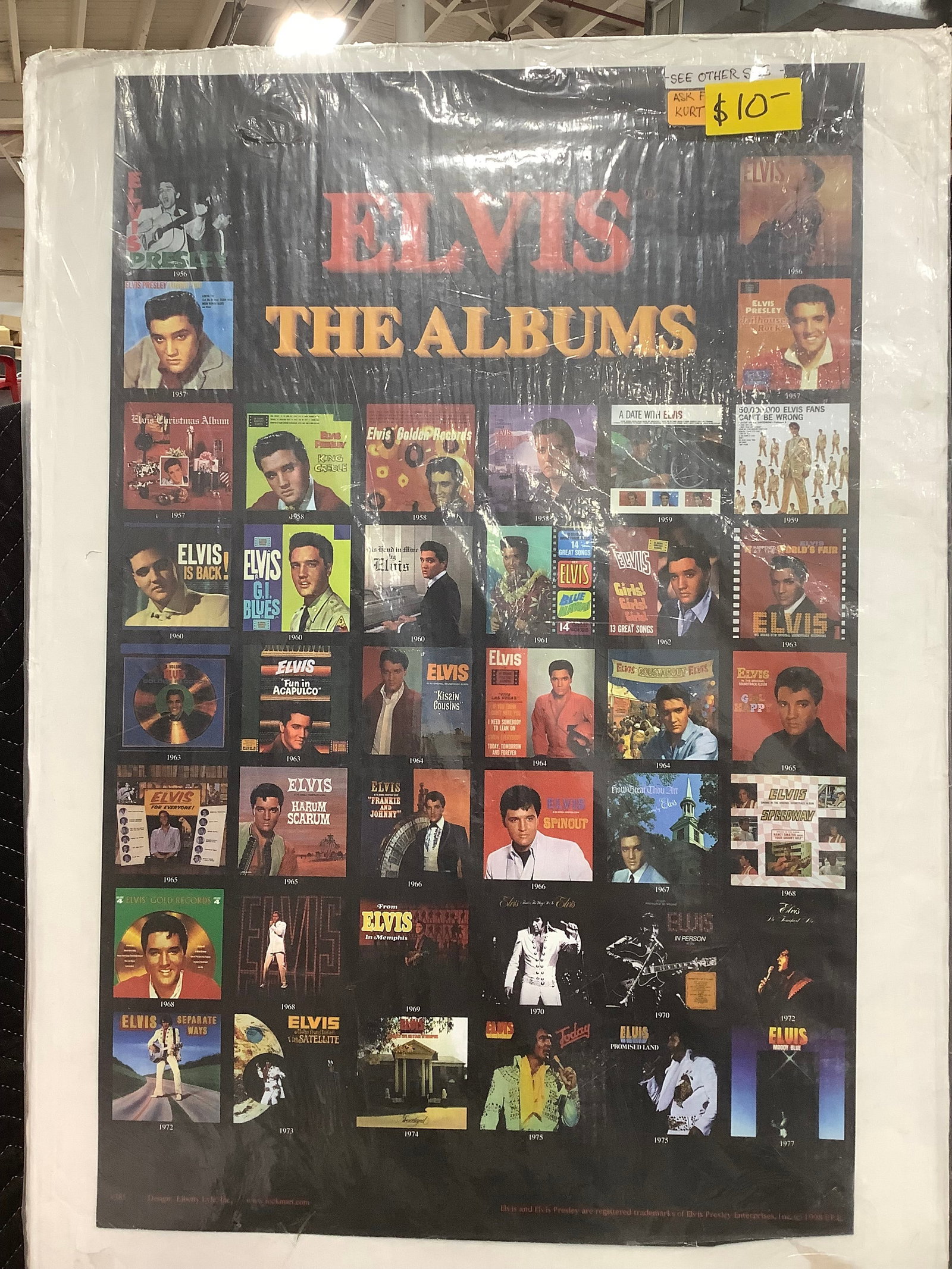 Elvis Record Album Poster (22inx34in): Elvis Record Album Poster (22inx34in)