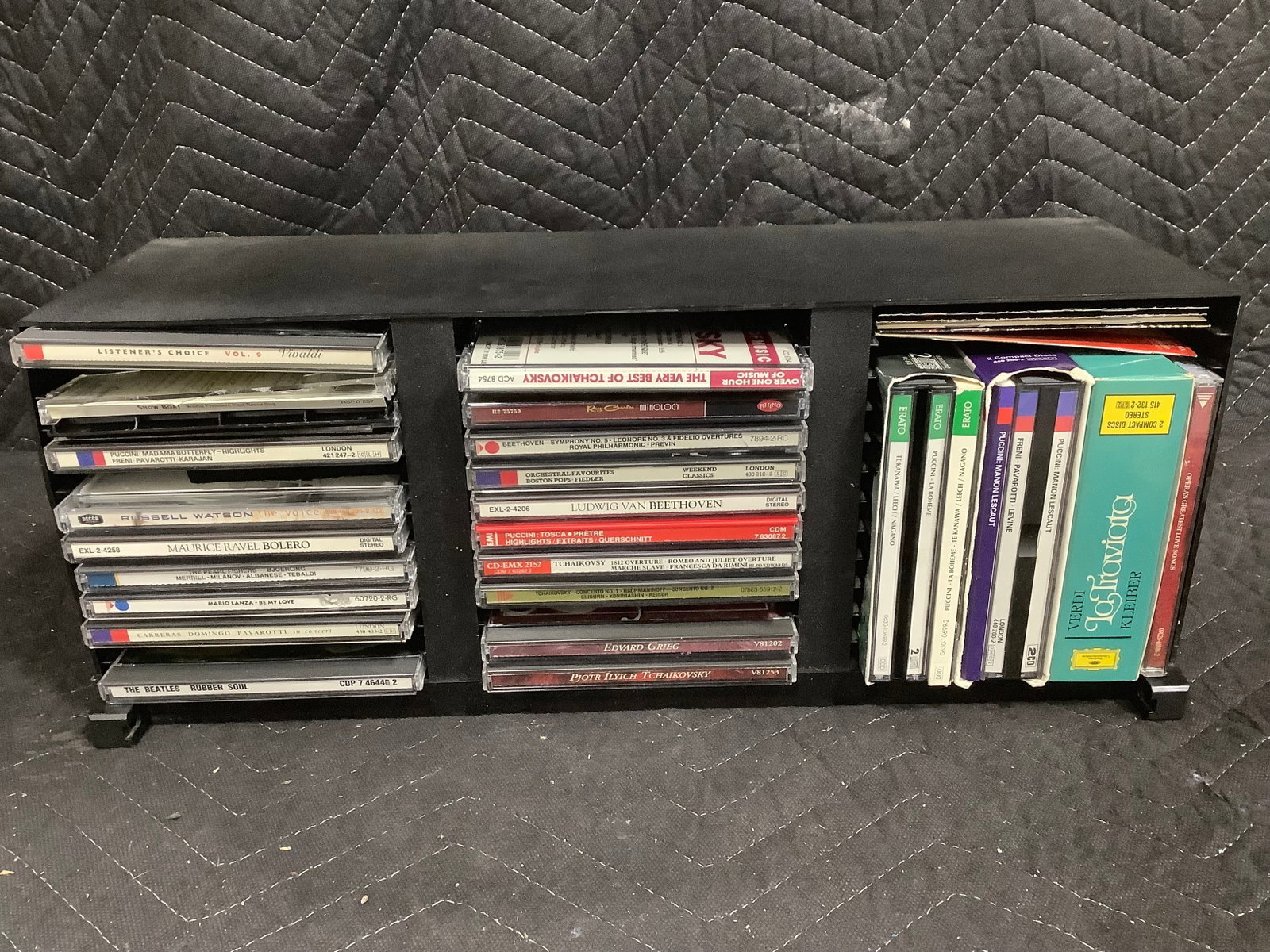 CD organizer full of CD's: CD organizer full of CD's