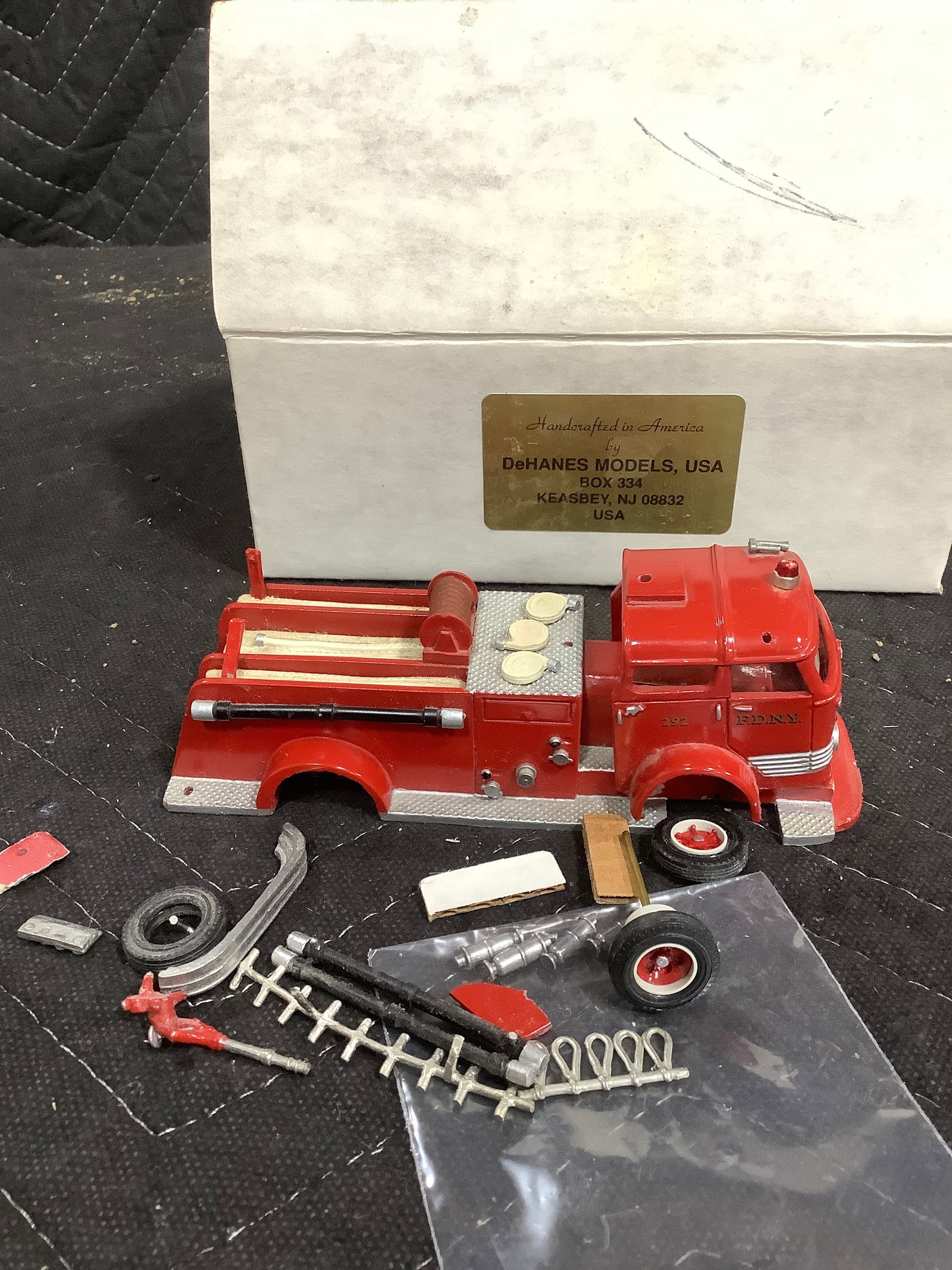 DeHanes Models fire truck collectible (1 of 1)