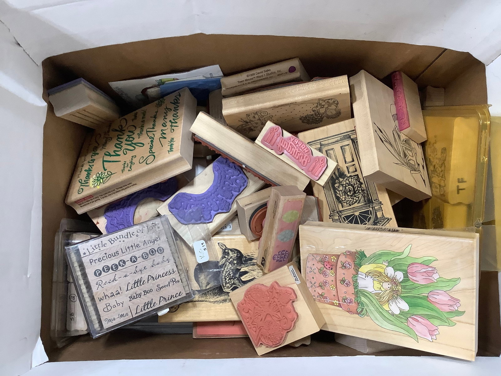Various wooden stampers