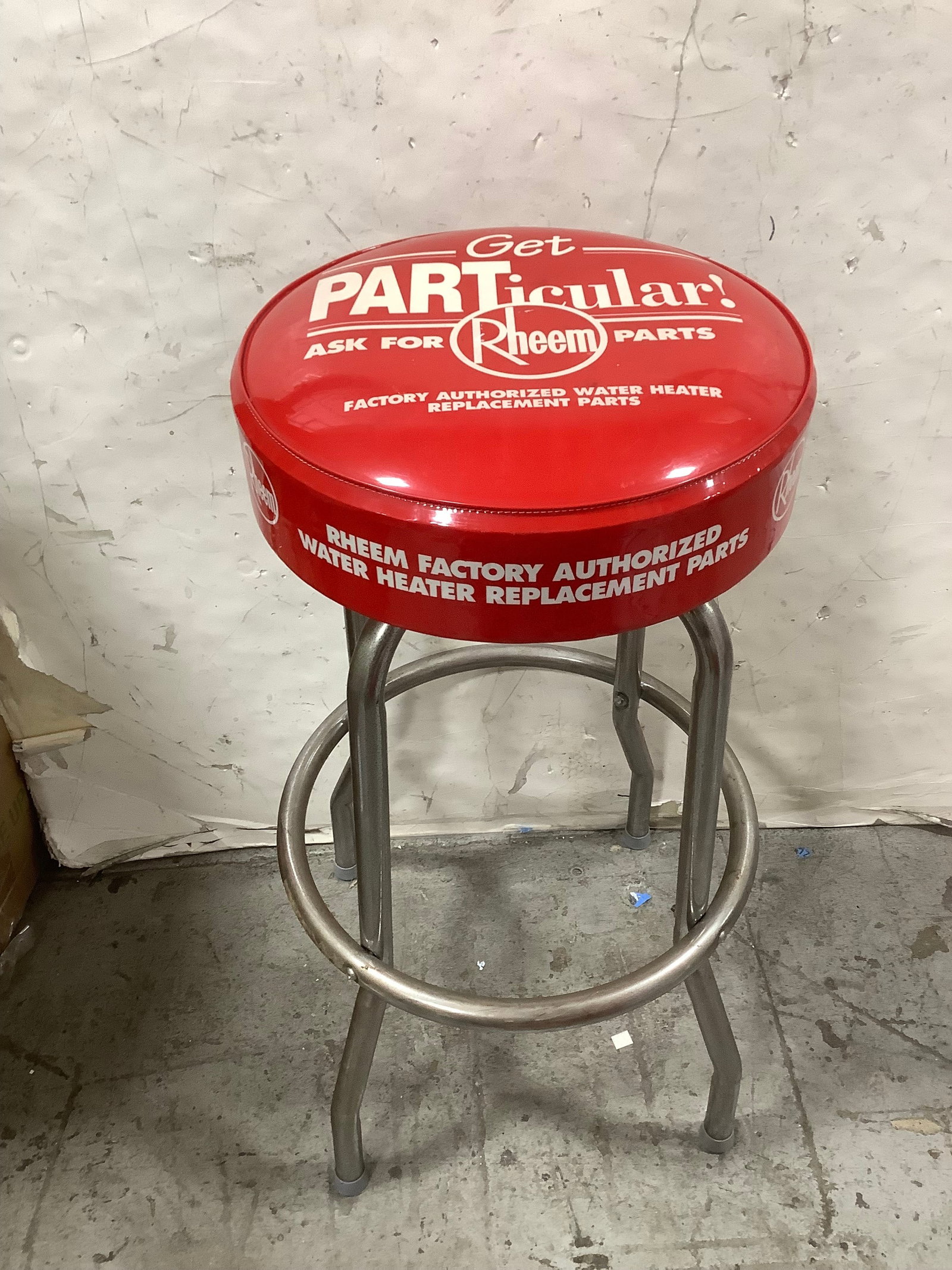 Vintage Rheam water heater shop barstool(30in tall) (1 of 1)