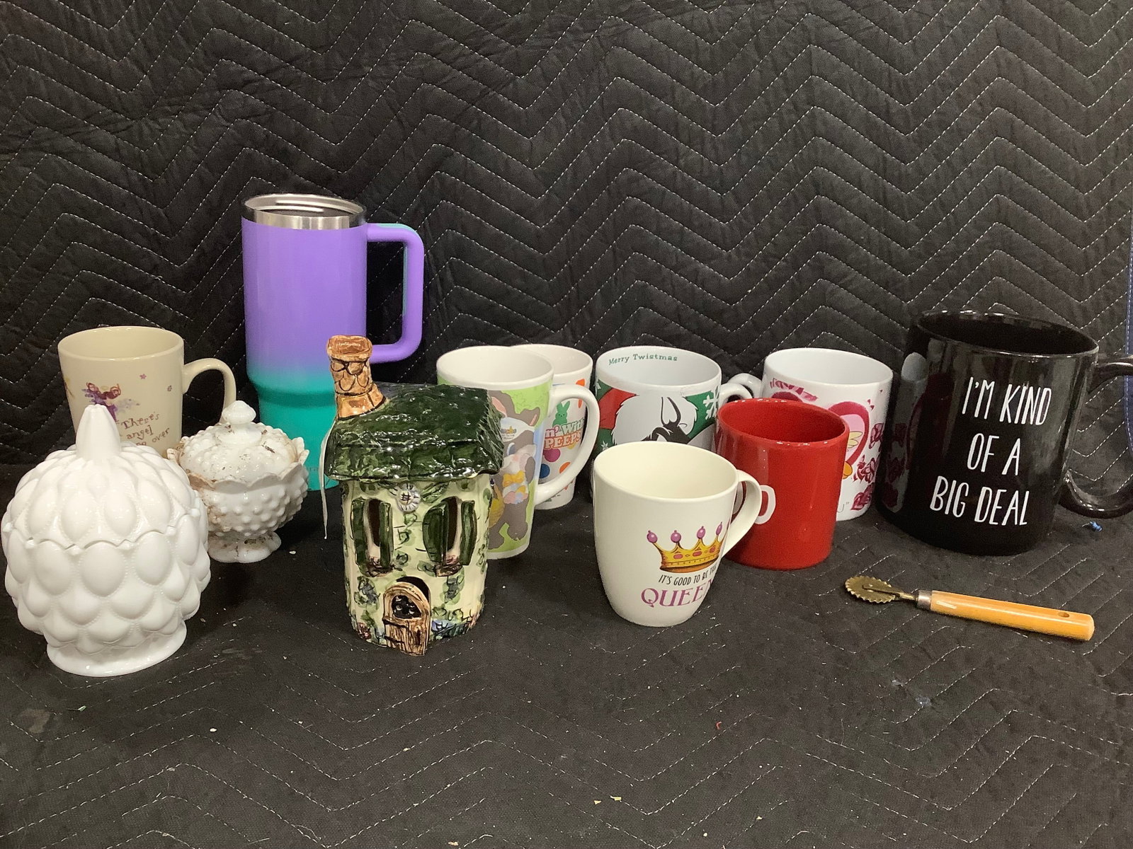 Various Mugs, Ceramic Lidded Jar, and more (Tallest - 9.5in) (1 of 1)