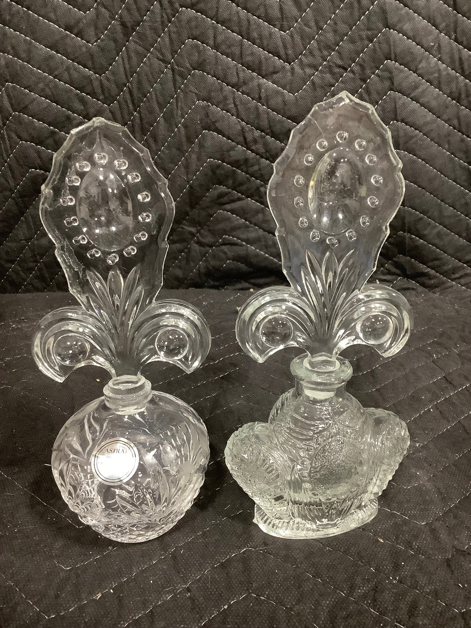 Crystal Glass Perfume Bottles (Tallest - 8in) (1 of 1)