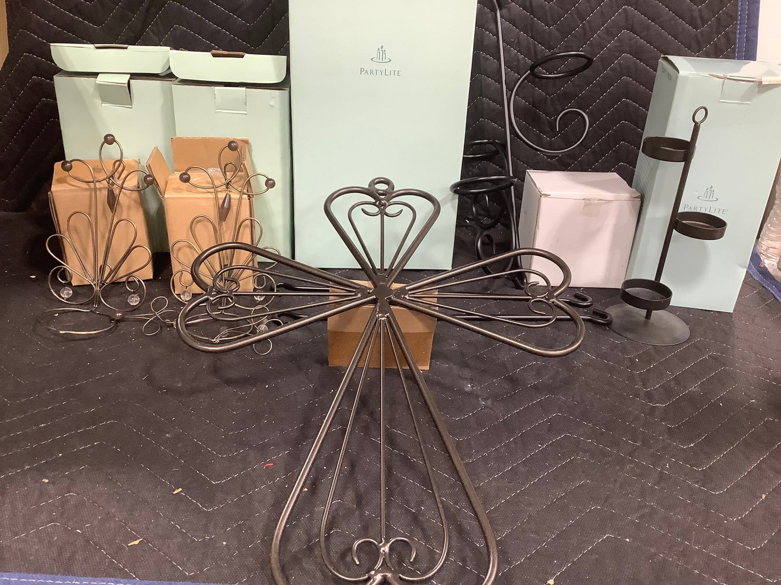 Various Party Lite Candle Holders, and Stands