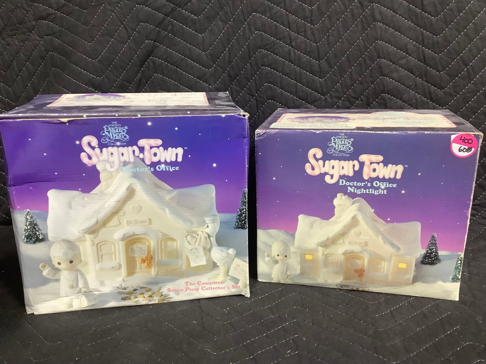 Precious Moments Sugartown Doctors Office/Nightlight Figures *in boxes* (1 of 1)