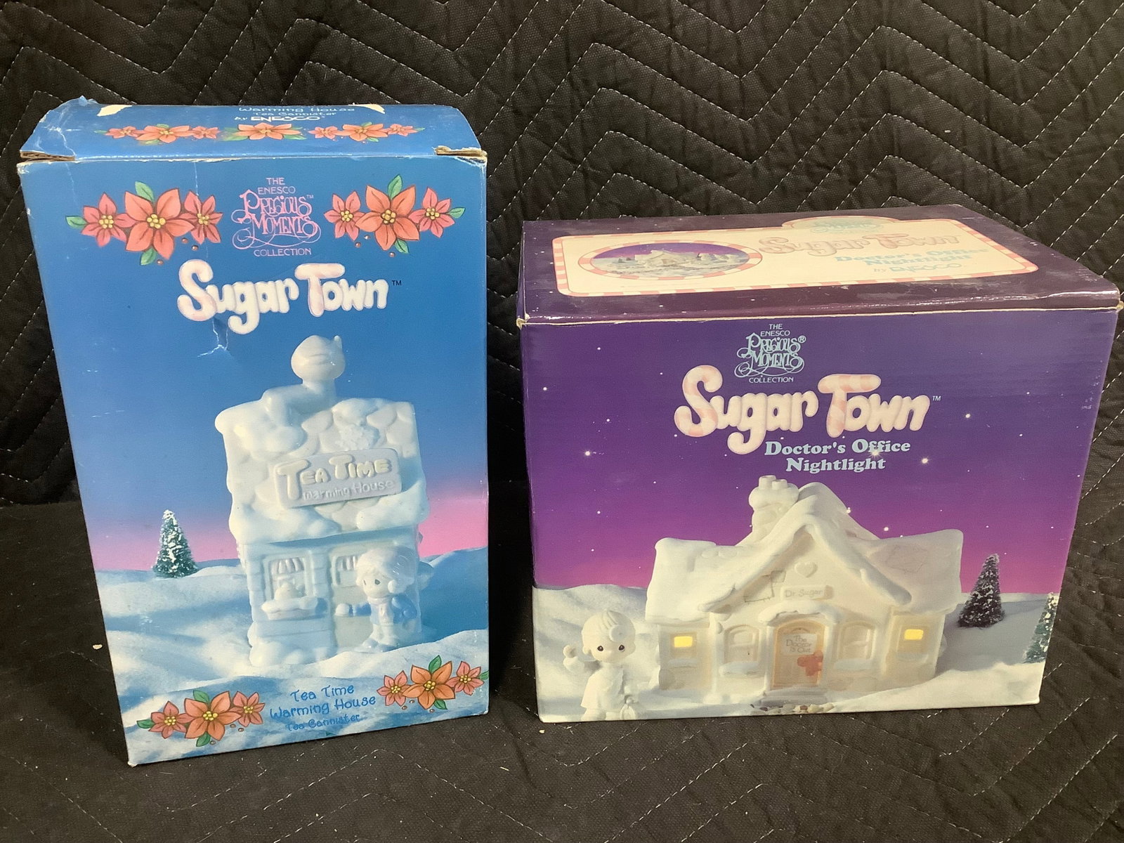 Precious Moments Sugartown Doctors Office/Tea Time Figures *in boxes* (1 of 1)