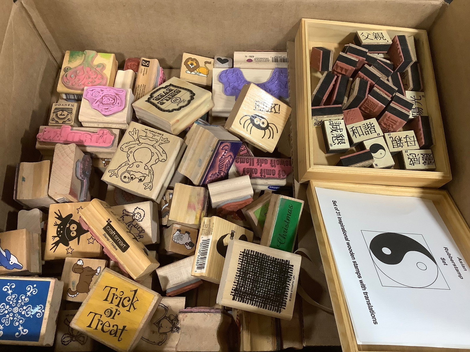 Various wooden stampers: Various wooden stampers