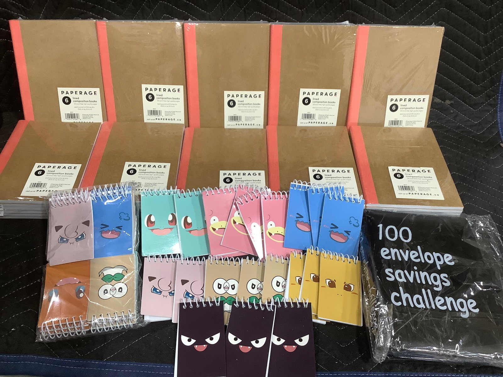 Composition books/miniature notepads and 100 envelope savins challenge*new*: Composition books/miniature notepads and 100 envelope savins challenge*new*