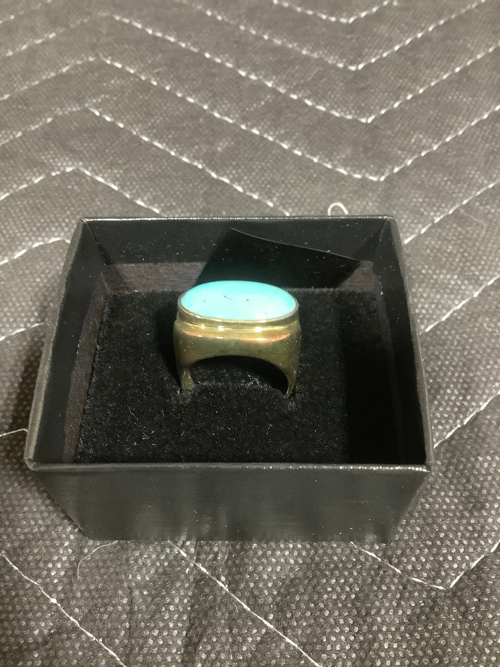 Turquoise east/west ring(size 8): Turquoise east/west ring(size 8)