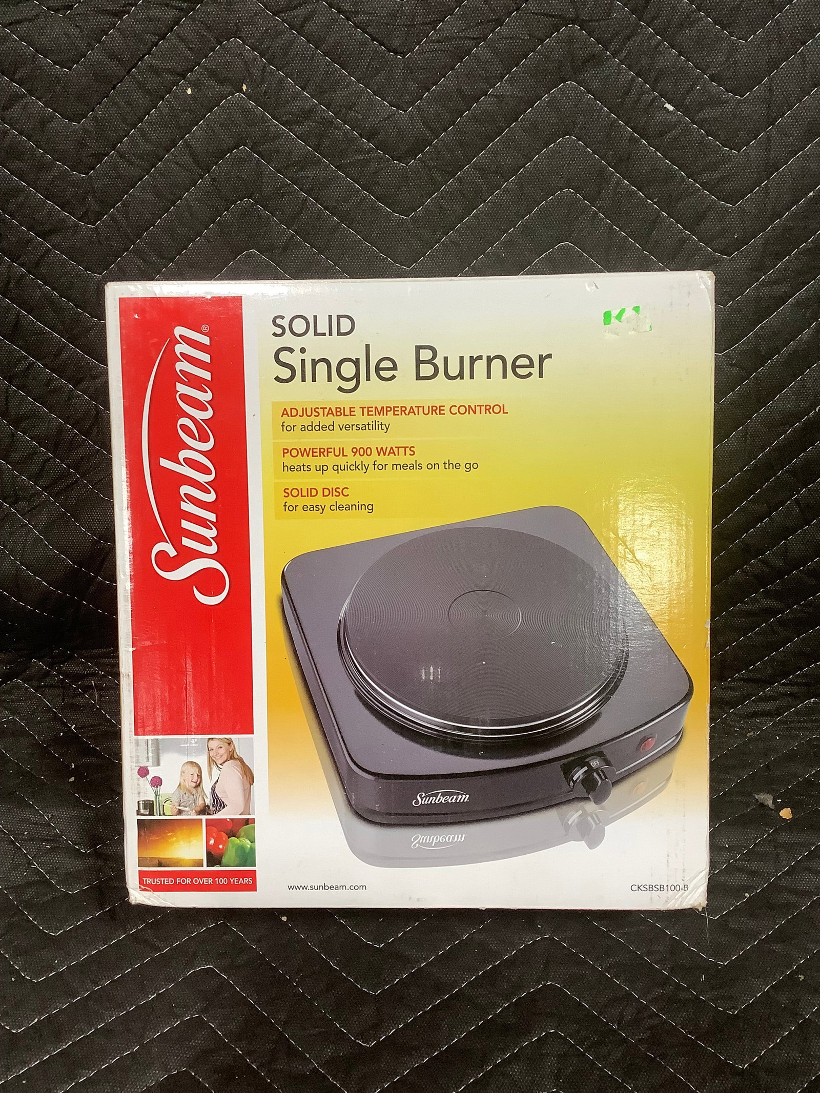 Sunbeam solid single burner in box (1 of 1)