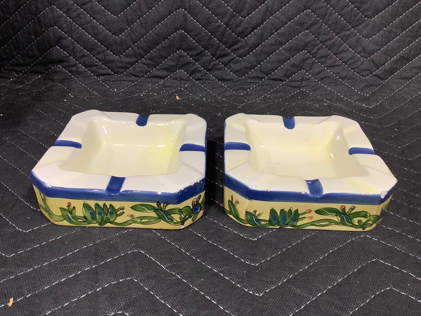 1980s ceramic ashtrays: 1980s ceramic ashtrays