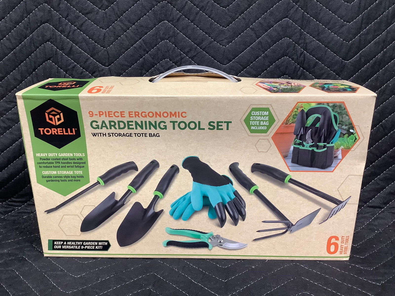 9 piece ergonomic gardening tool set (1 of 1)