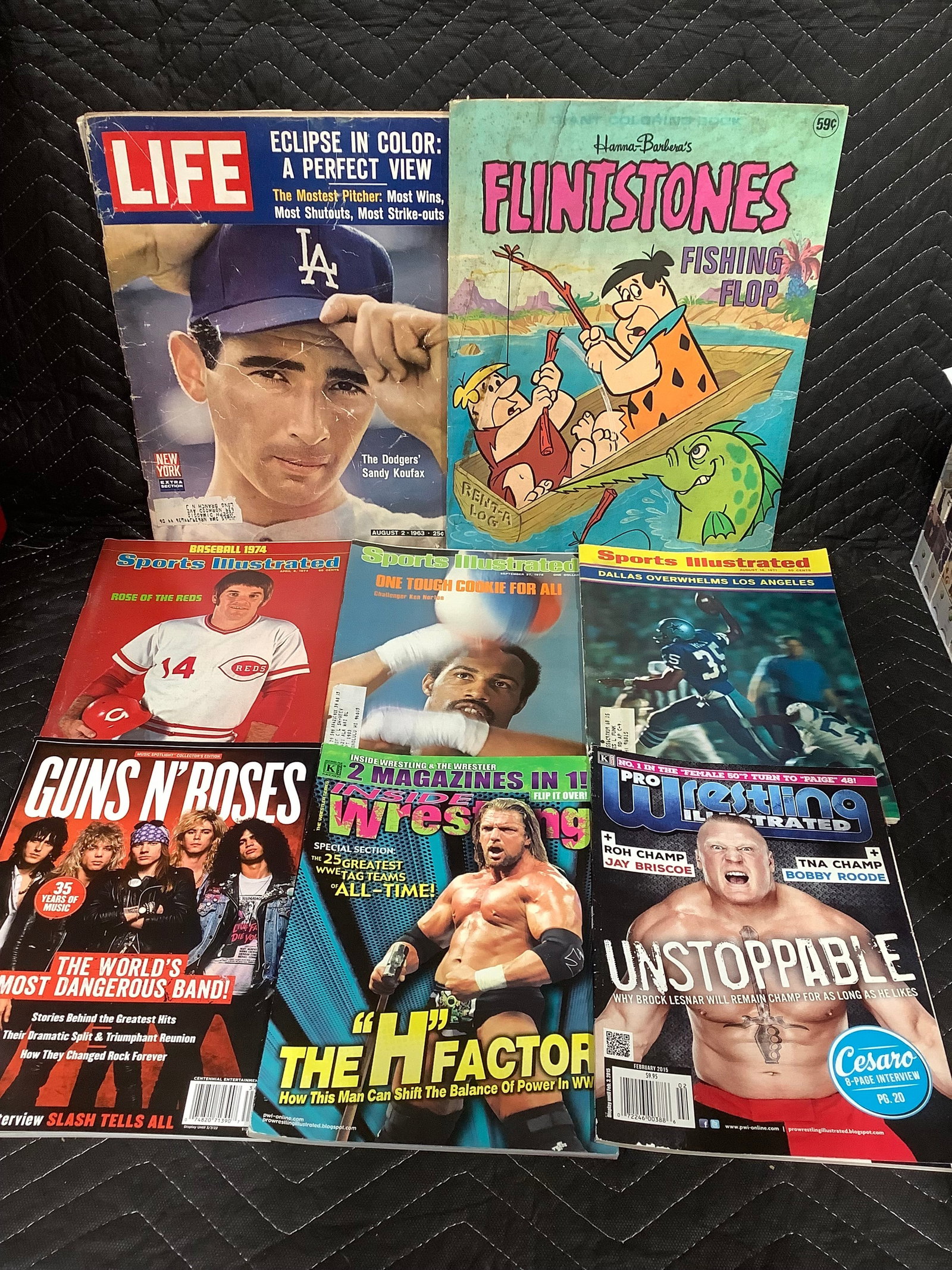 Flinstones book and various magazines: Flinstones book and various magazines