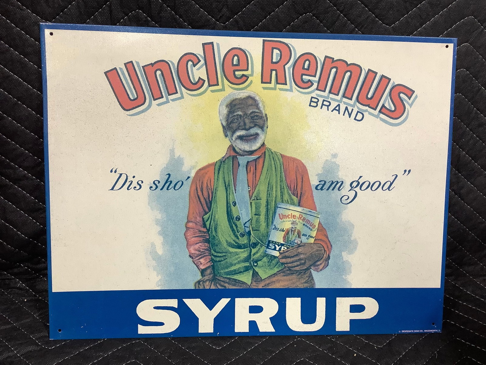 Uncle Remus Syrup Tin Advertisement Sign (1 of 1)