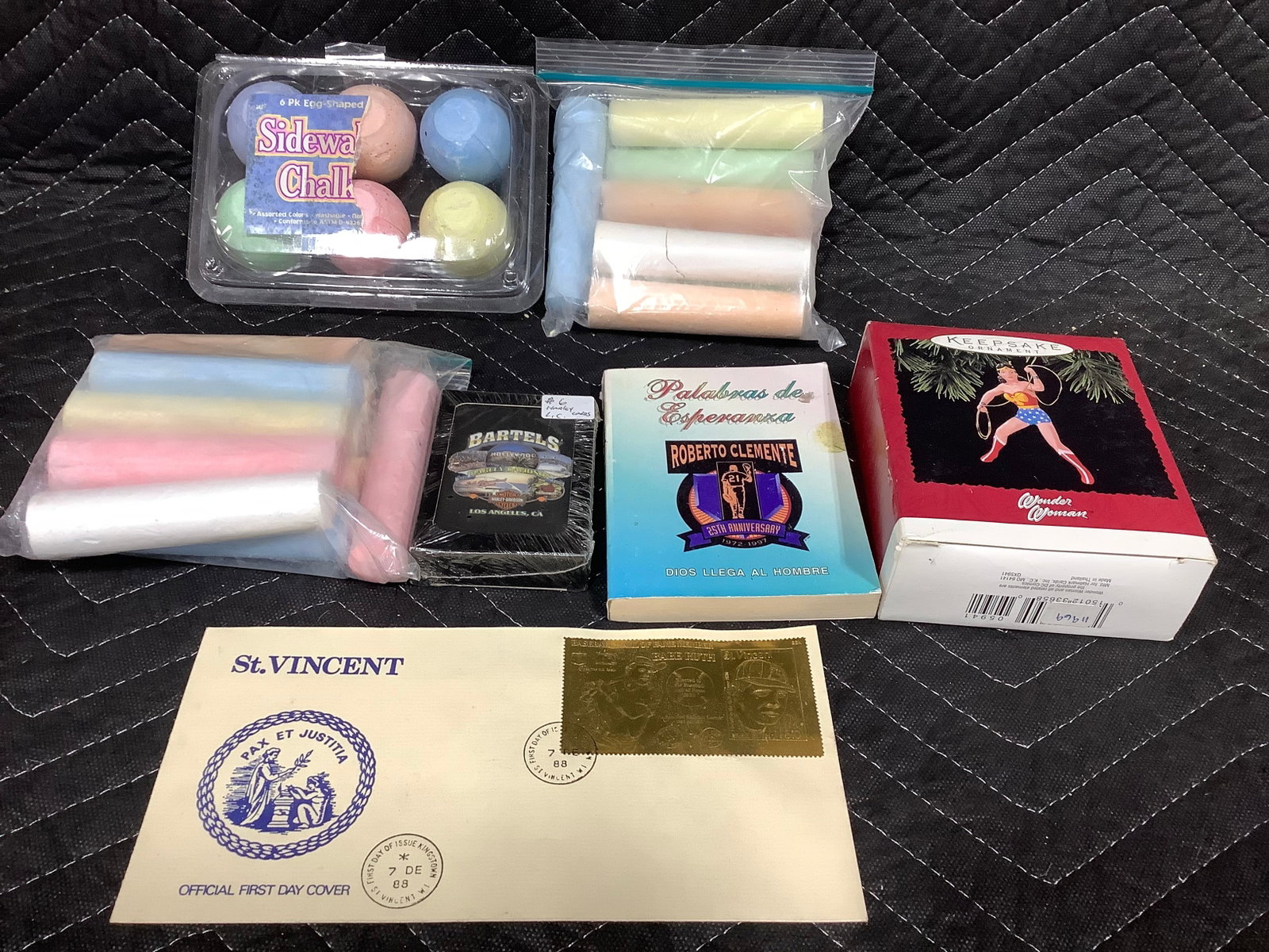 Various Sideway Chalk, Hallmark Wonder Woman Ornament, Playing Cards, and more (1 of 1)