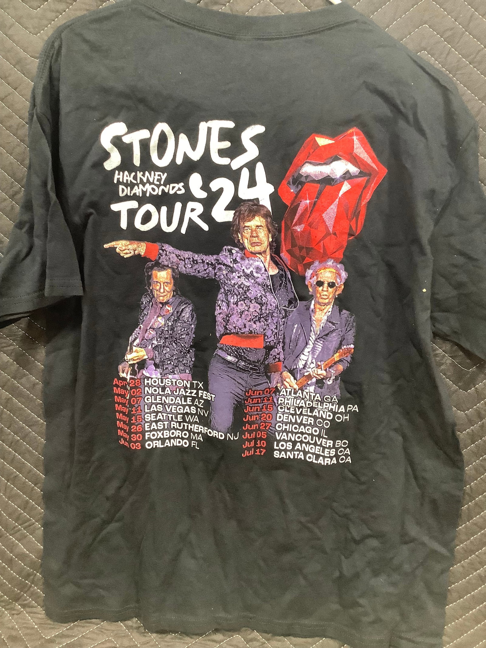 Rolling Stones Tour Tshirt (Size: L) (1 of 1)