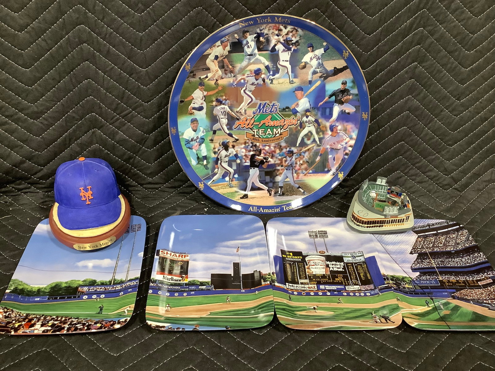 Various Baseball Ceramic Plates, Stadium Replica, and more (1 of 1)